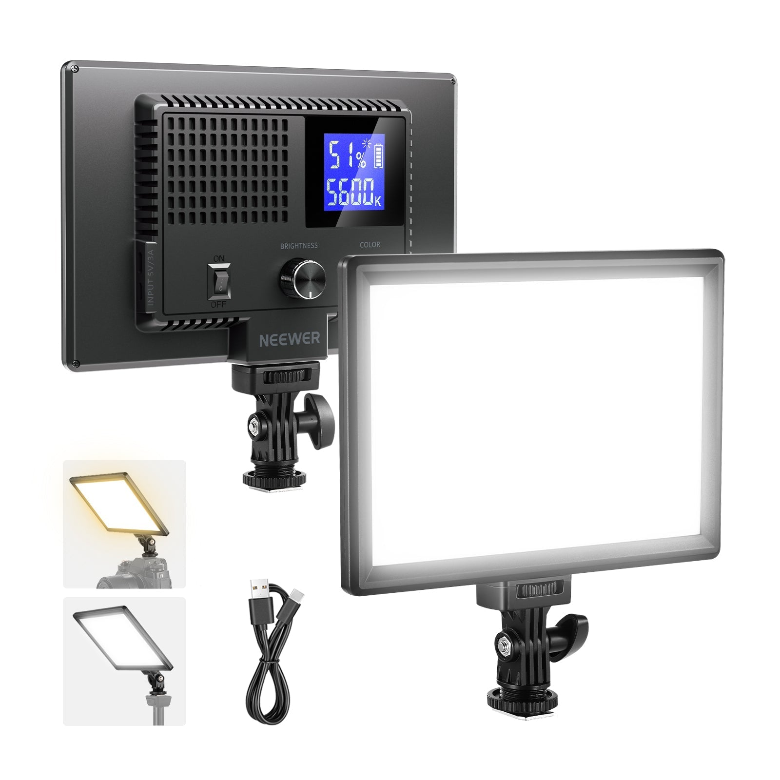 NEEWER BASICS NL-120B Bi Color LED Panel Light