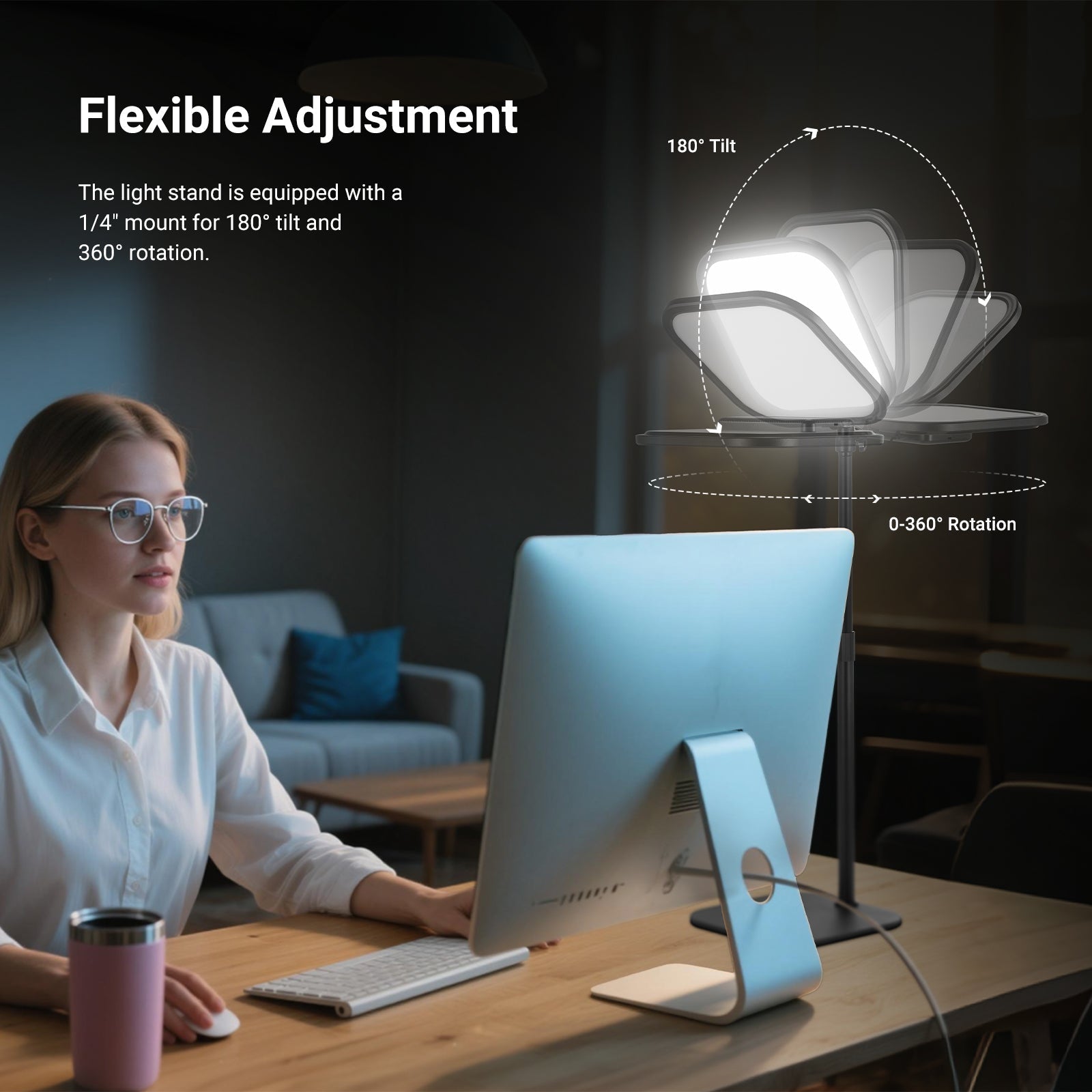 NEEWER BASICS L220 15W 10.8" Bi Color Desk Light