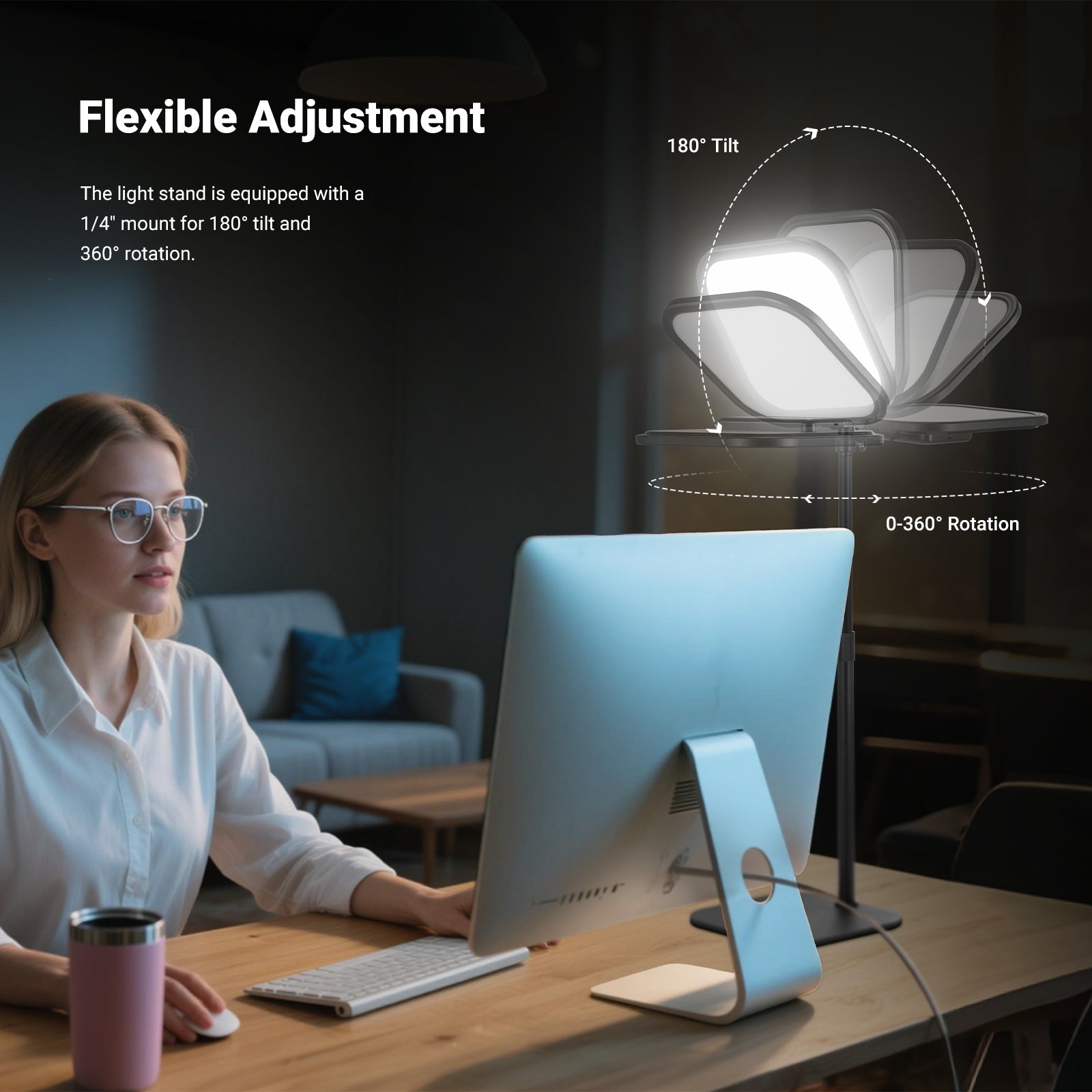 NEEWER BASICS L220 15W 10.8" Bi Color Desk Light