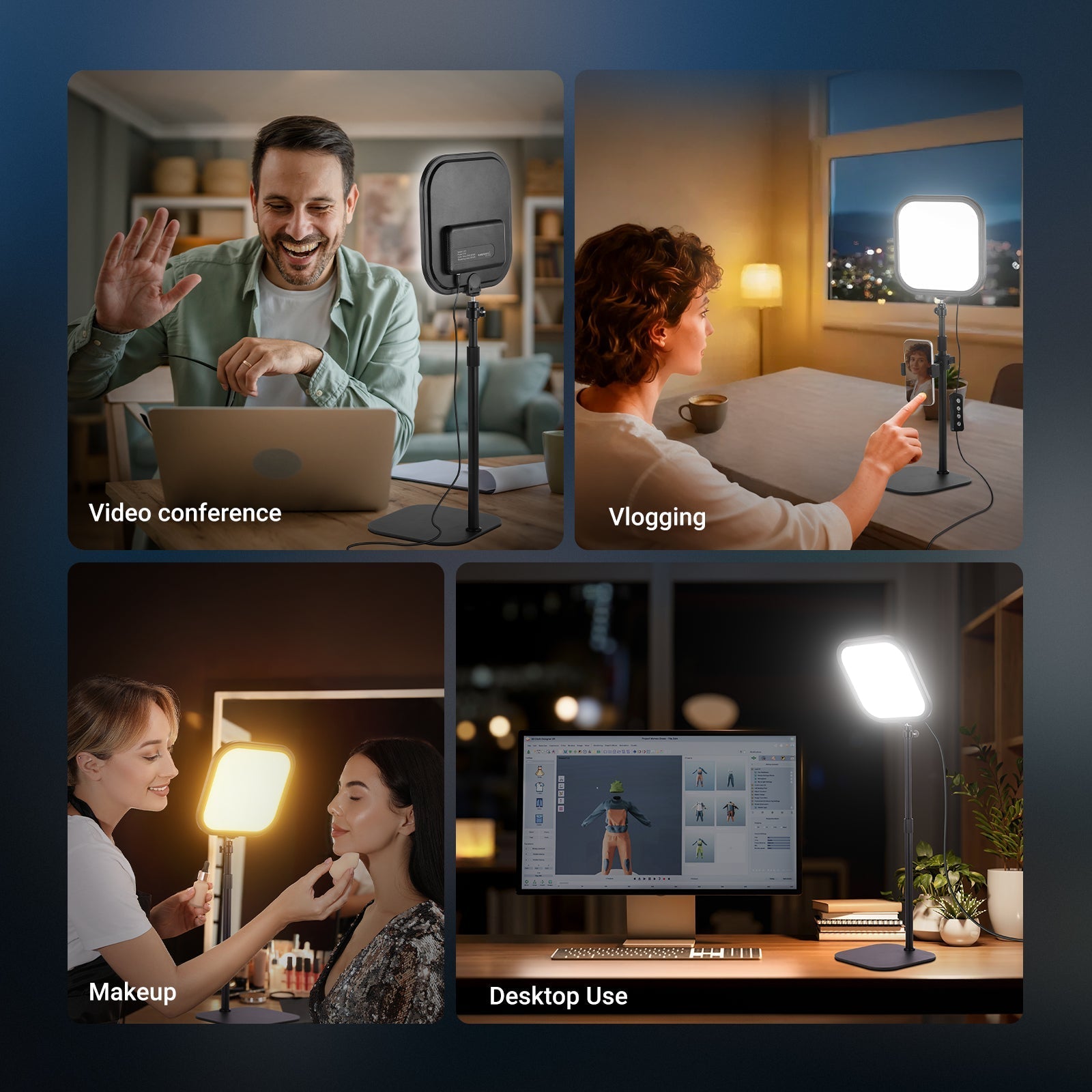 NEEWER BASICS L220 15W 10.8" Bi Color Desk Light