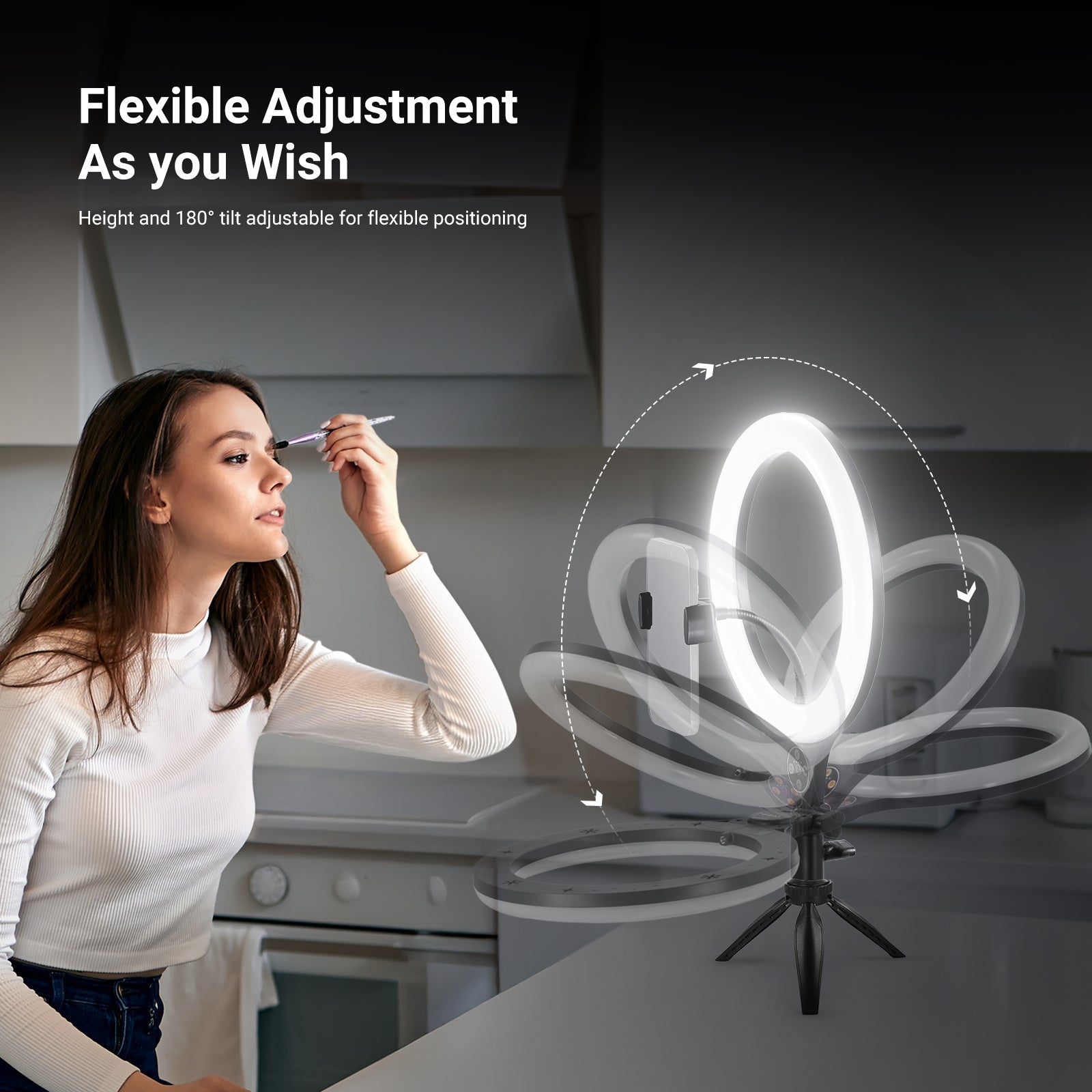 NEEWER ENTRY LEVEL VERSION N25/N22 Desk Ring Light Kit