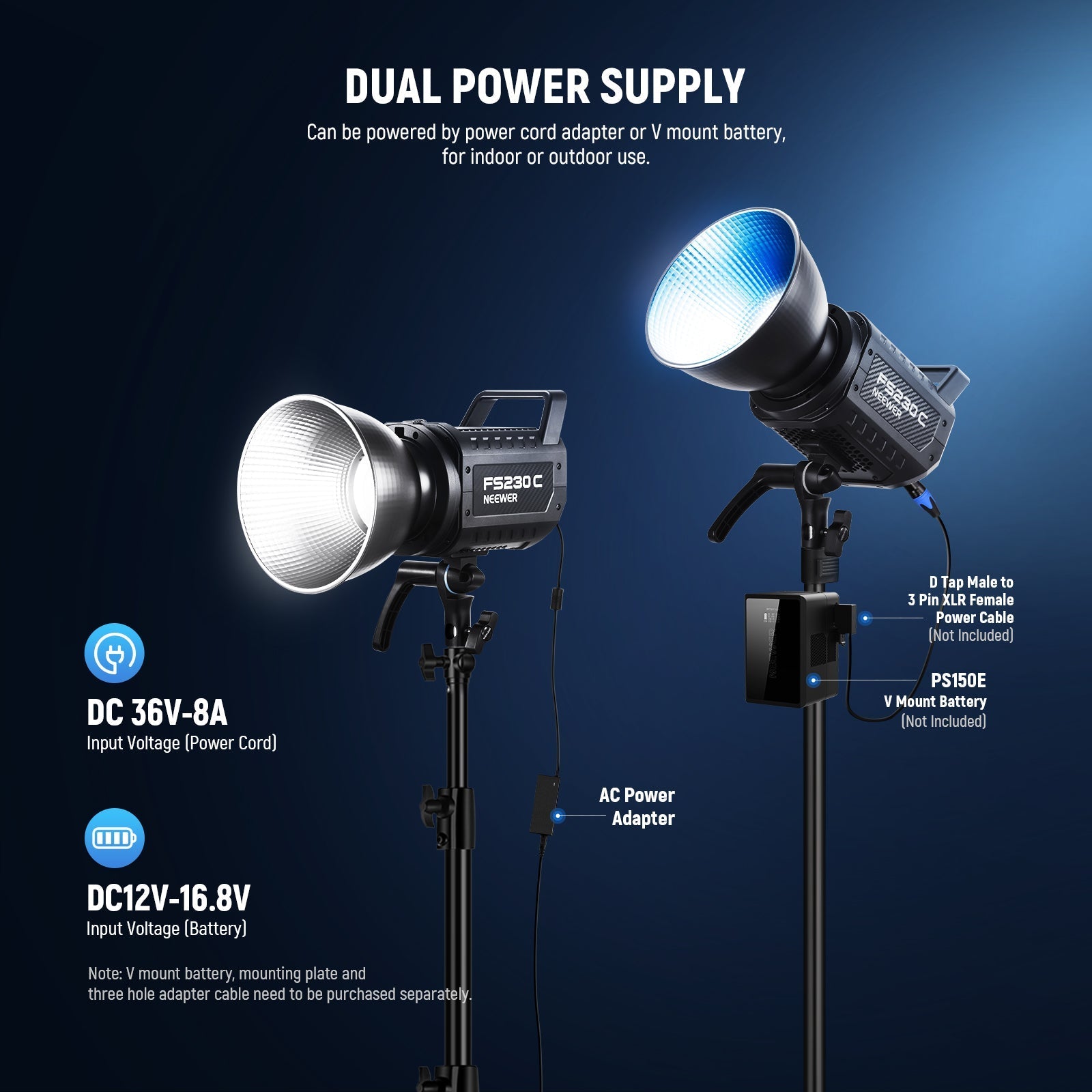 NEEWER FS230C 230W RGB LED Video Light