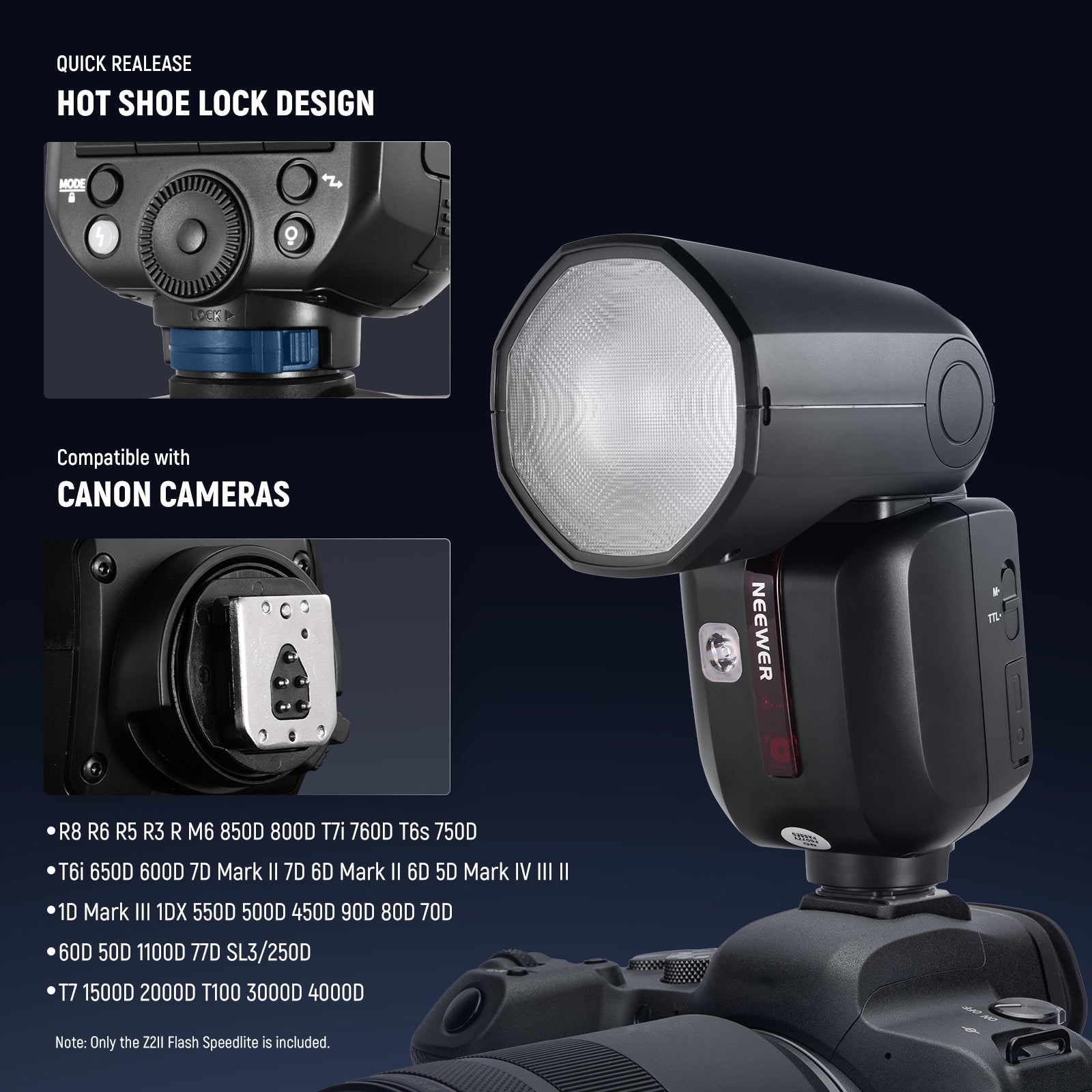 NEEWER Z2II 2.4G TTL Flash Speedlite