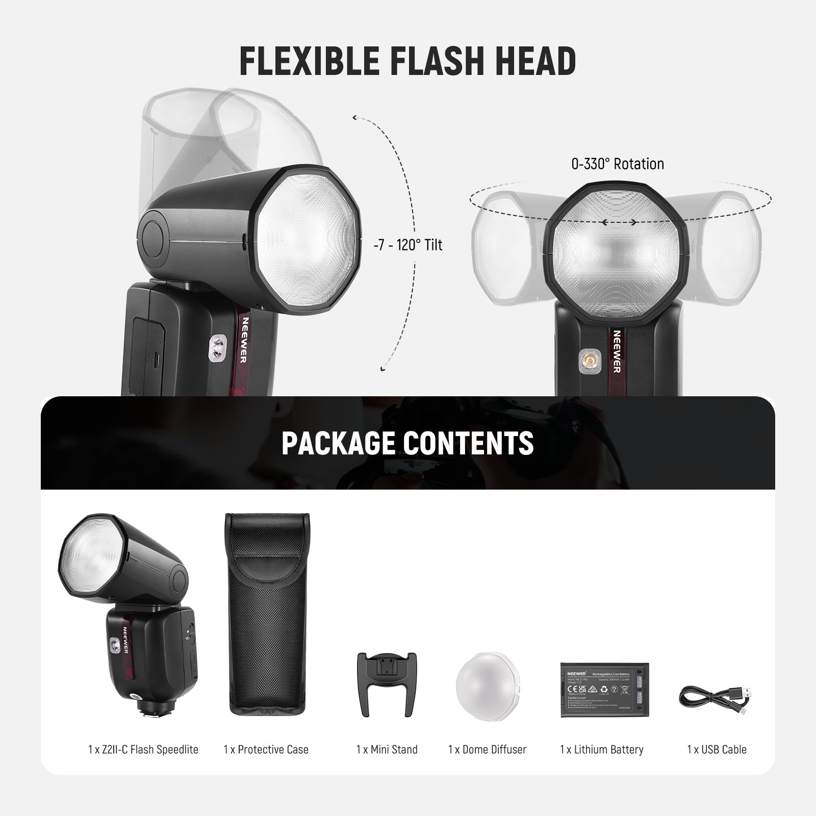 NEEWER Z2II 2.4G TTL Flash Speedlite