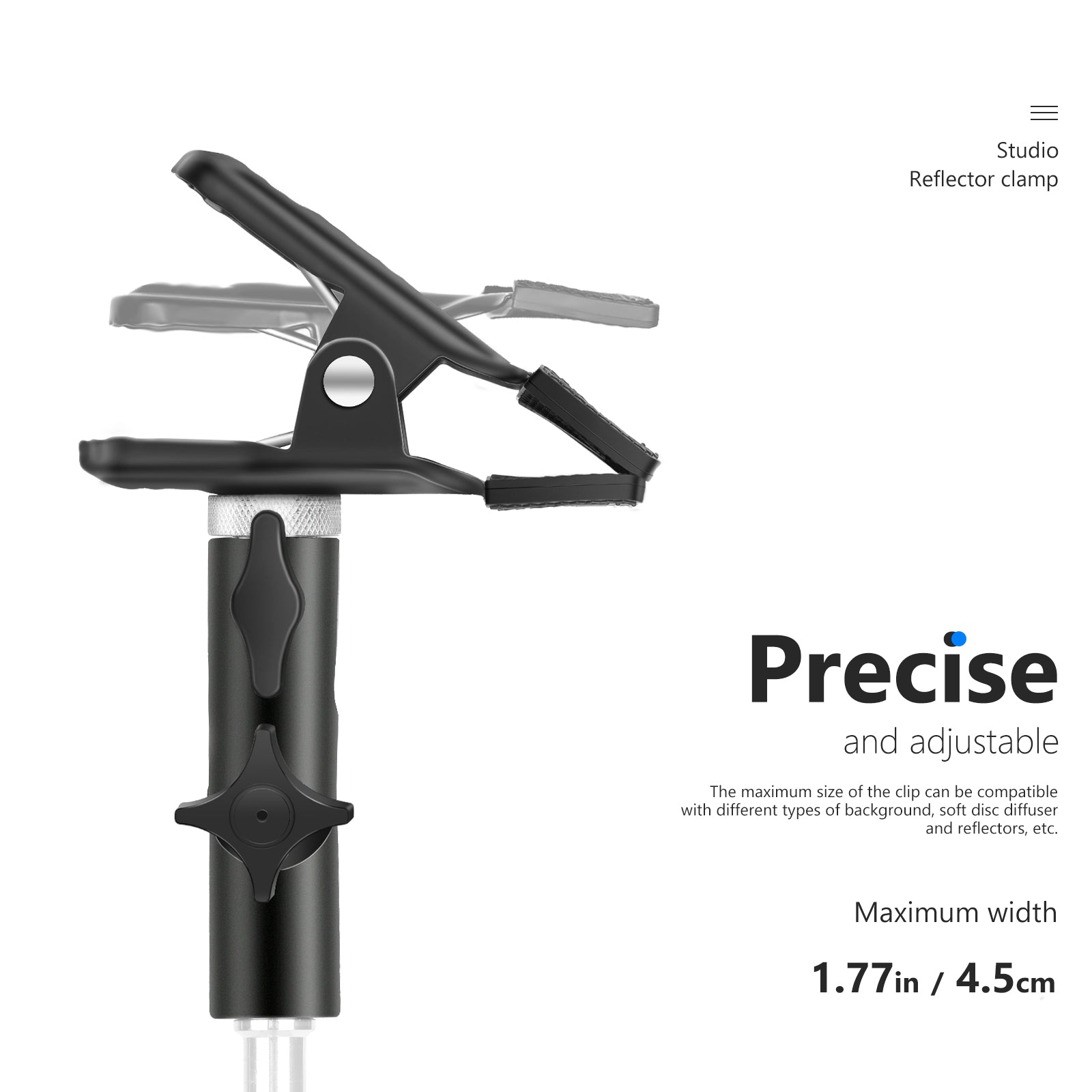 NEEWER Heavy Duty Metal Clamp Holder for Reflector