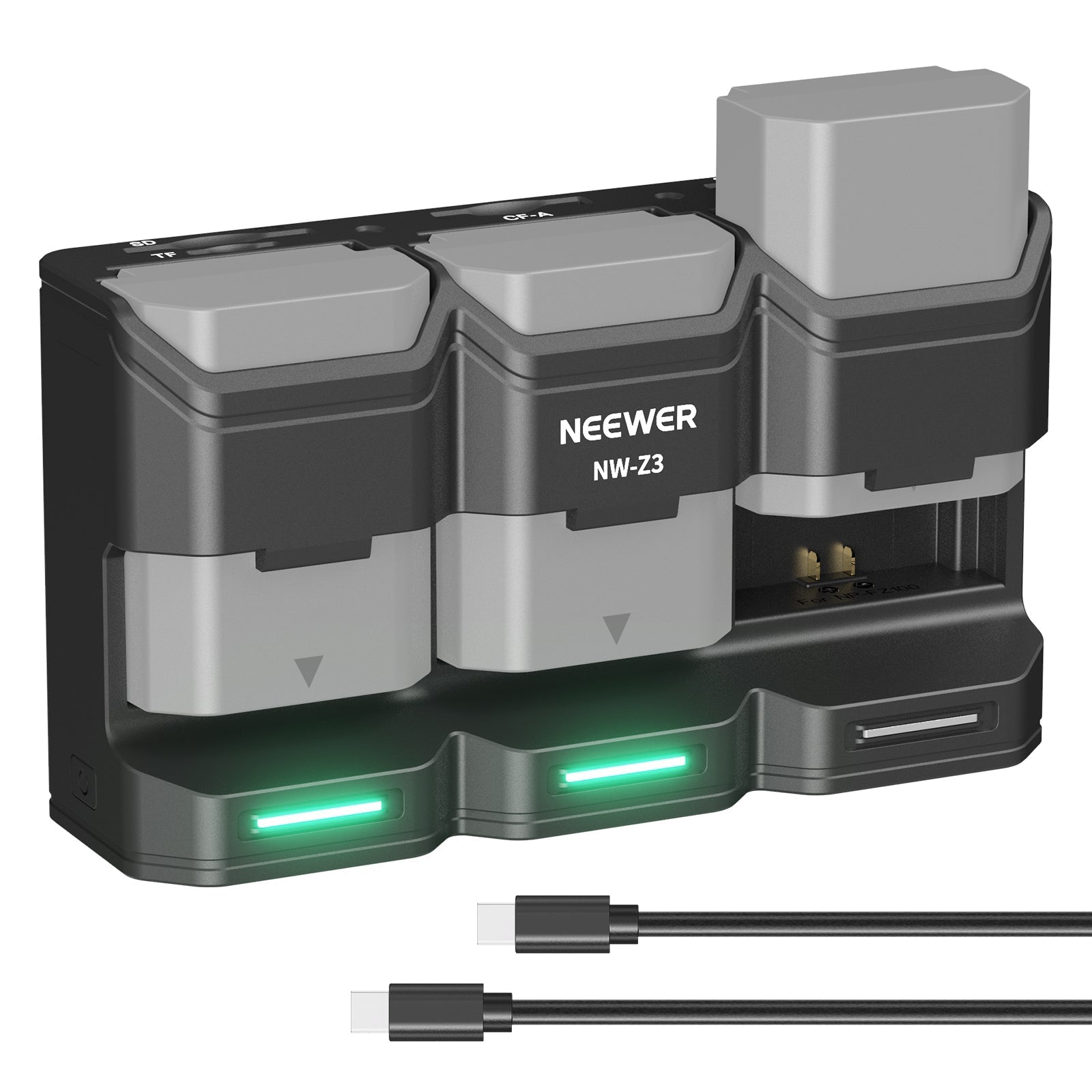 NEEWER BASICS NW-Z3 3 Slot USB Battery Charger for NP-FZ100