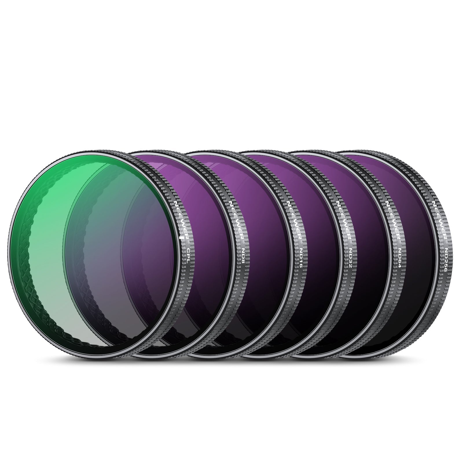NEEWER FL-A98 6-Pack ND Filter Set for DJI Osmo Action 5 Pro/4/3