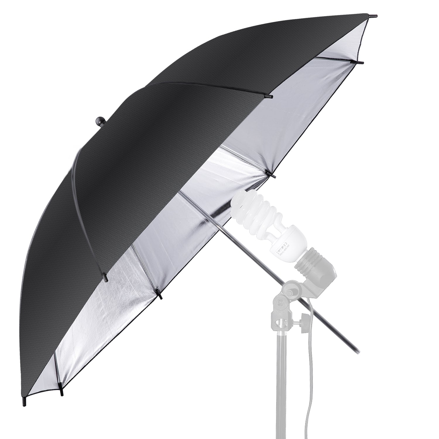 NEEWER 33"/84CM Studio Reflective Lighting Black/Silver Umbrella