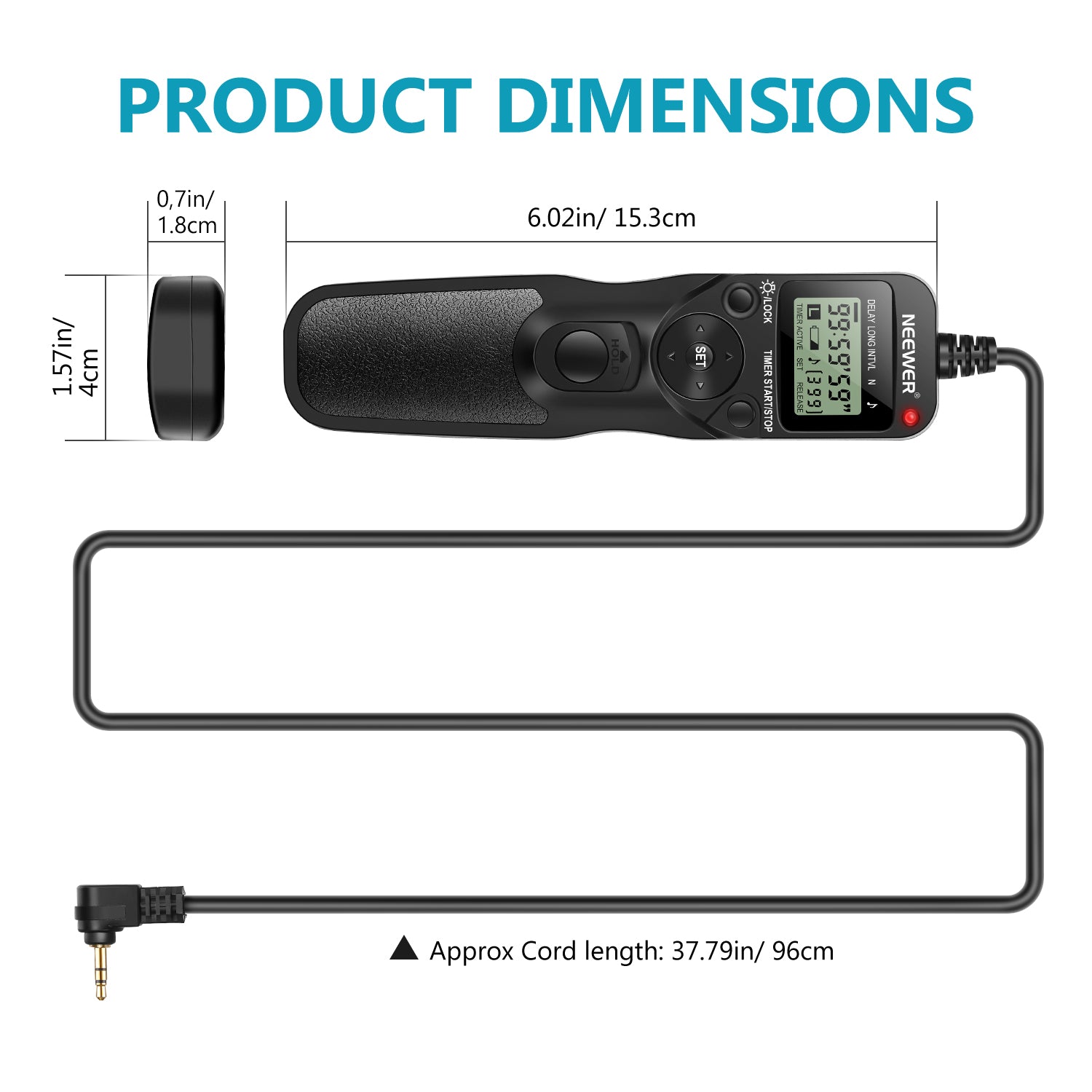 NEEWER Timer Remote Control for Canon/Contax/Pentax