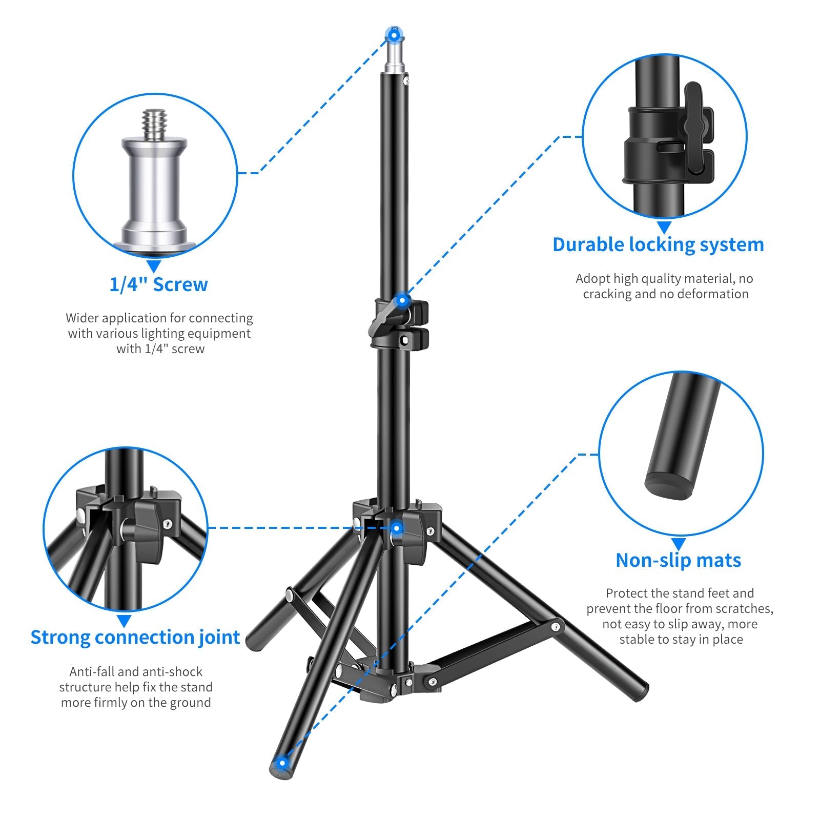 NEEWER ST-50MN 50cm Mini Photography Light Stand