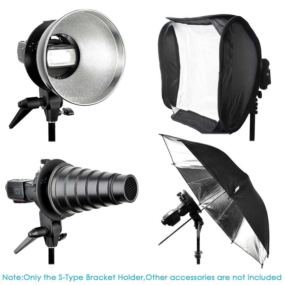 NEEWER S-Type Bracket Holder Mount for Speedlite Flash