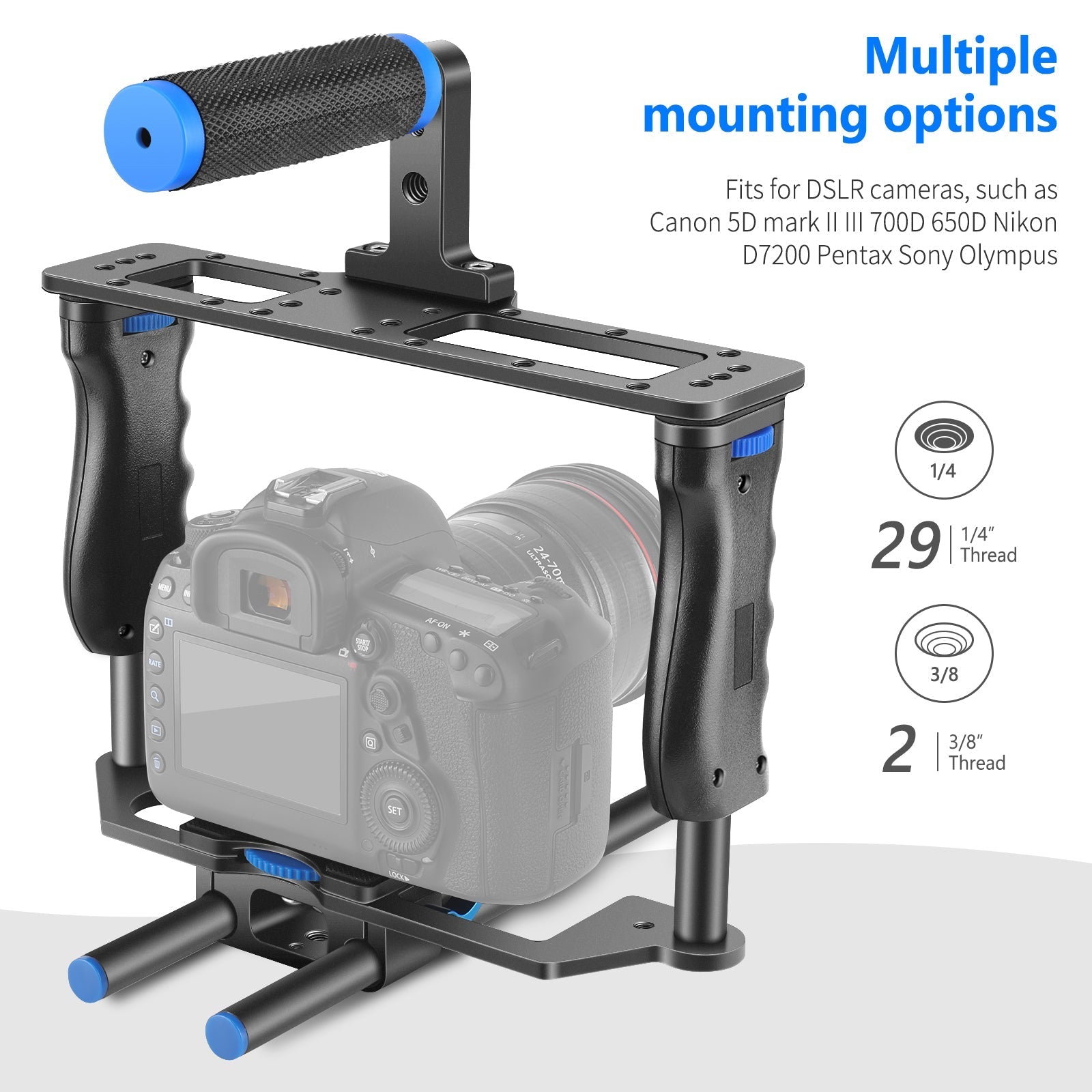 NEEWER CG-MF Aluminum Alloy Camera Cage Kit