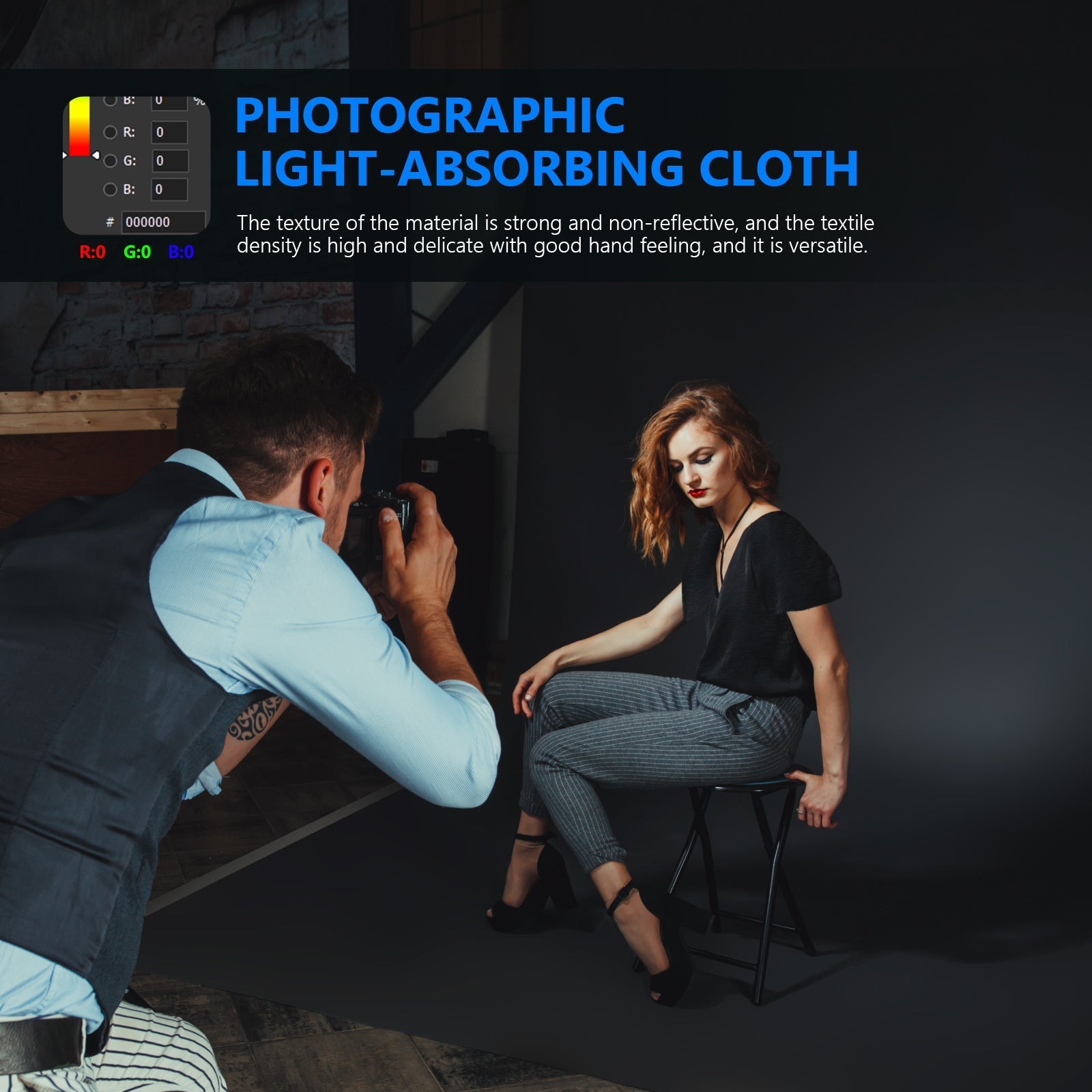NEEWER 3×3.6m / 10x12ft Collapsible Backdrop