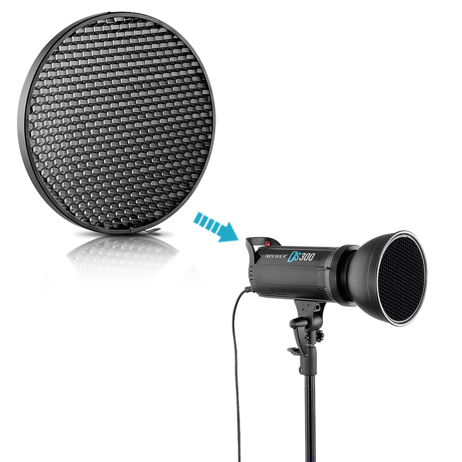 NEEWER 6.6"/16.8cm Aluminum Alloy Honeycomb Grid Set