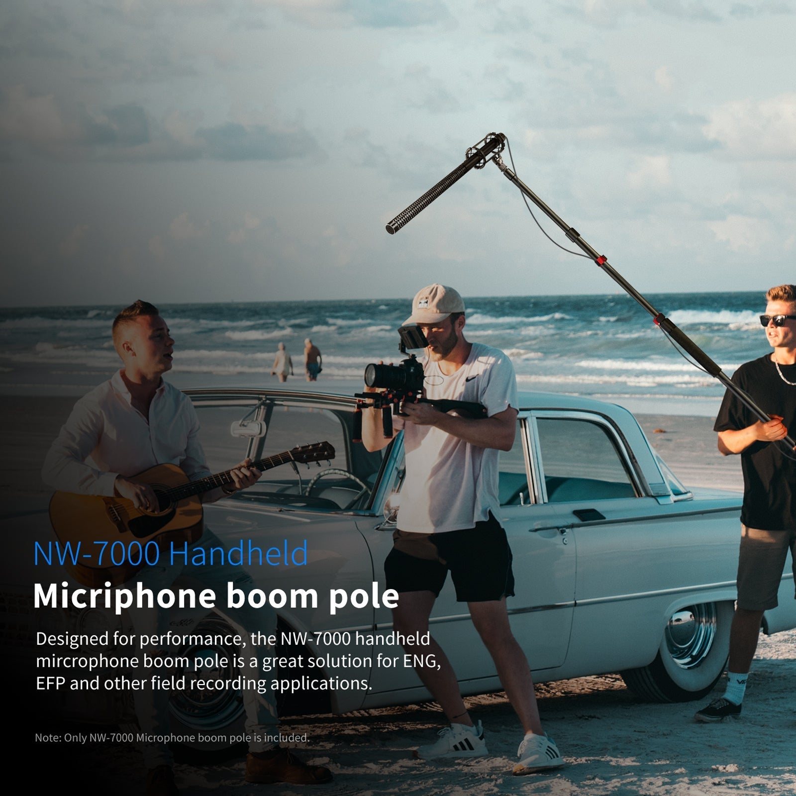 NEEWER NW-7000 Stretchable Handheld Microphone Boom Pole