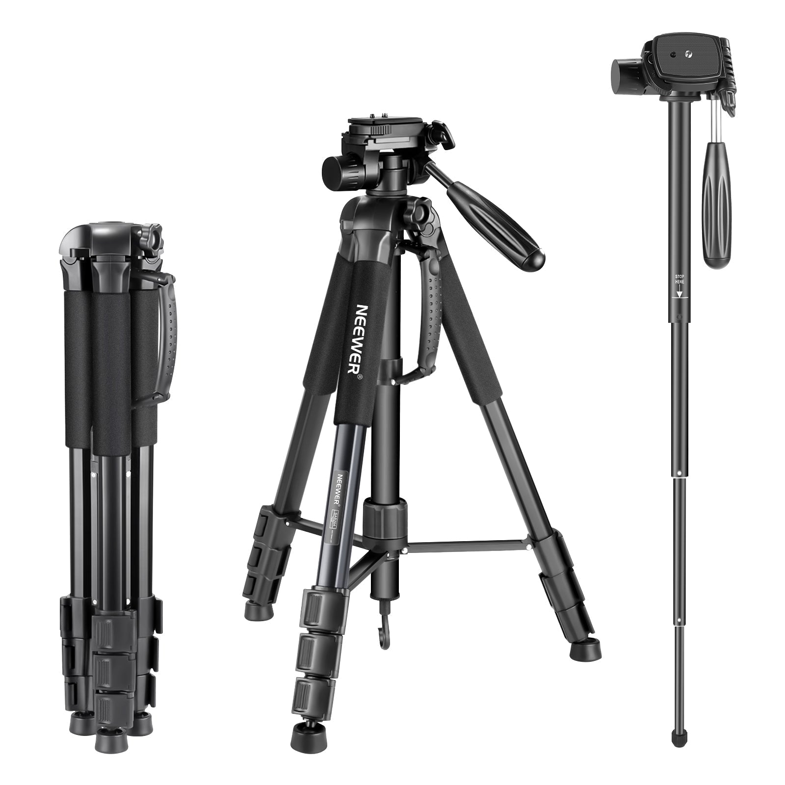NEEWER SAB264 70" 2 in 1 Camera Tripod Monopod