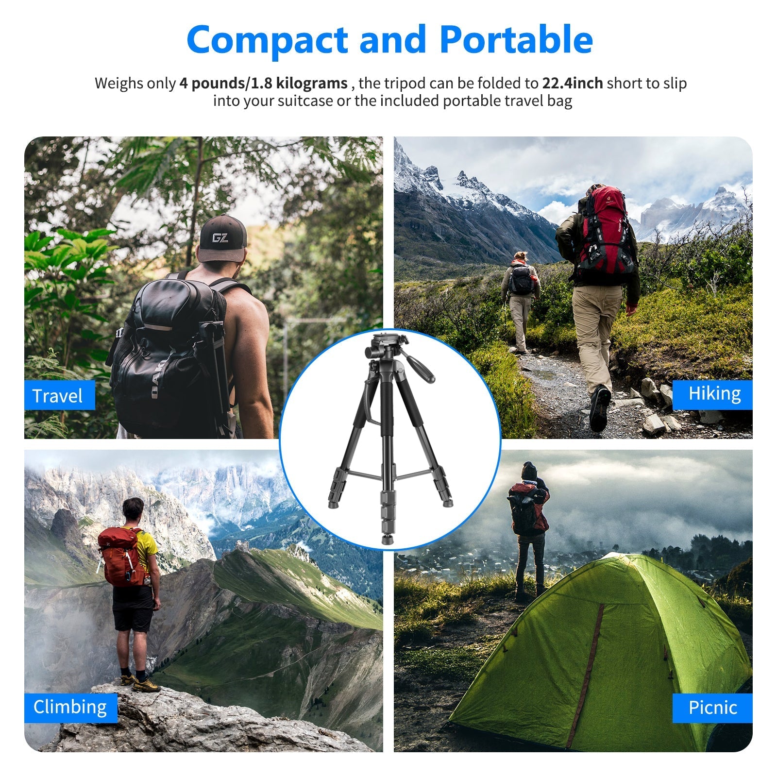 NEEWER SAB264 70" 2 in 1 Camera Tripod Monopod