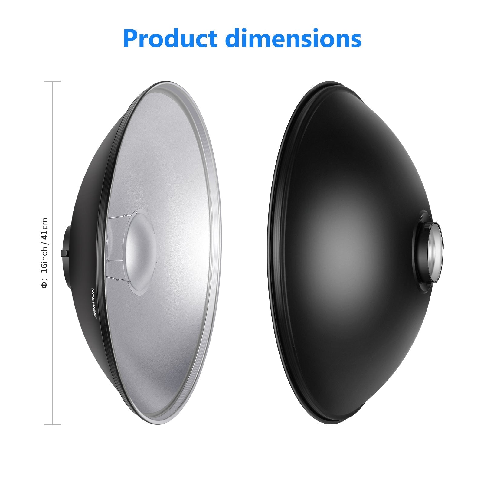 NEEWER Aluminum Standard Reflector Beauty Dish