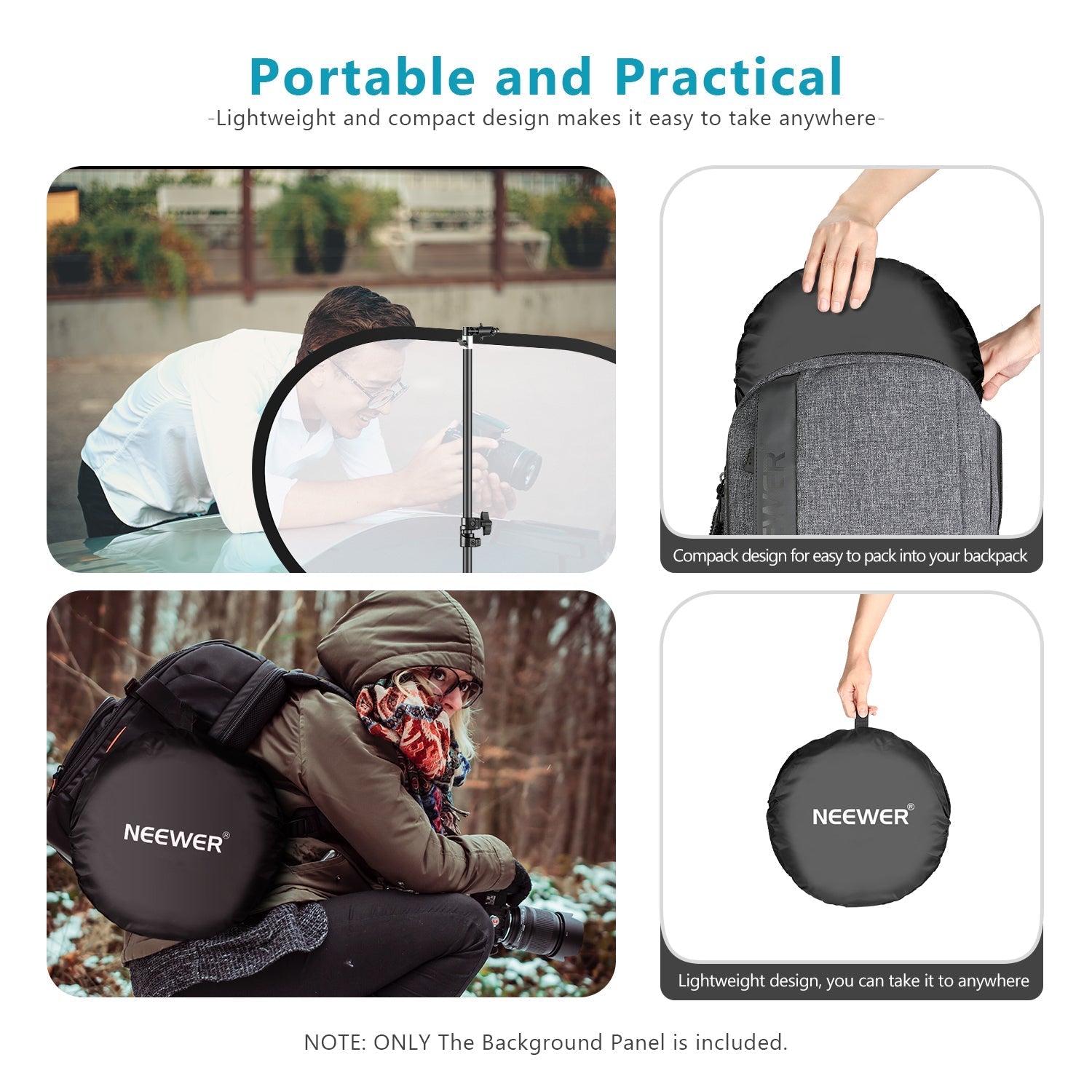 NEEWER 5x7FT / 1.5x2M Pop-out Lighting Reflector