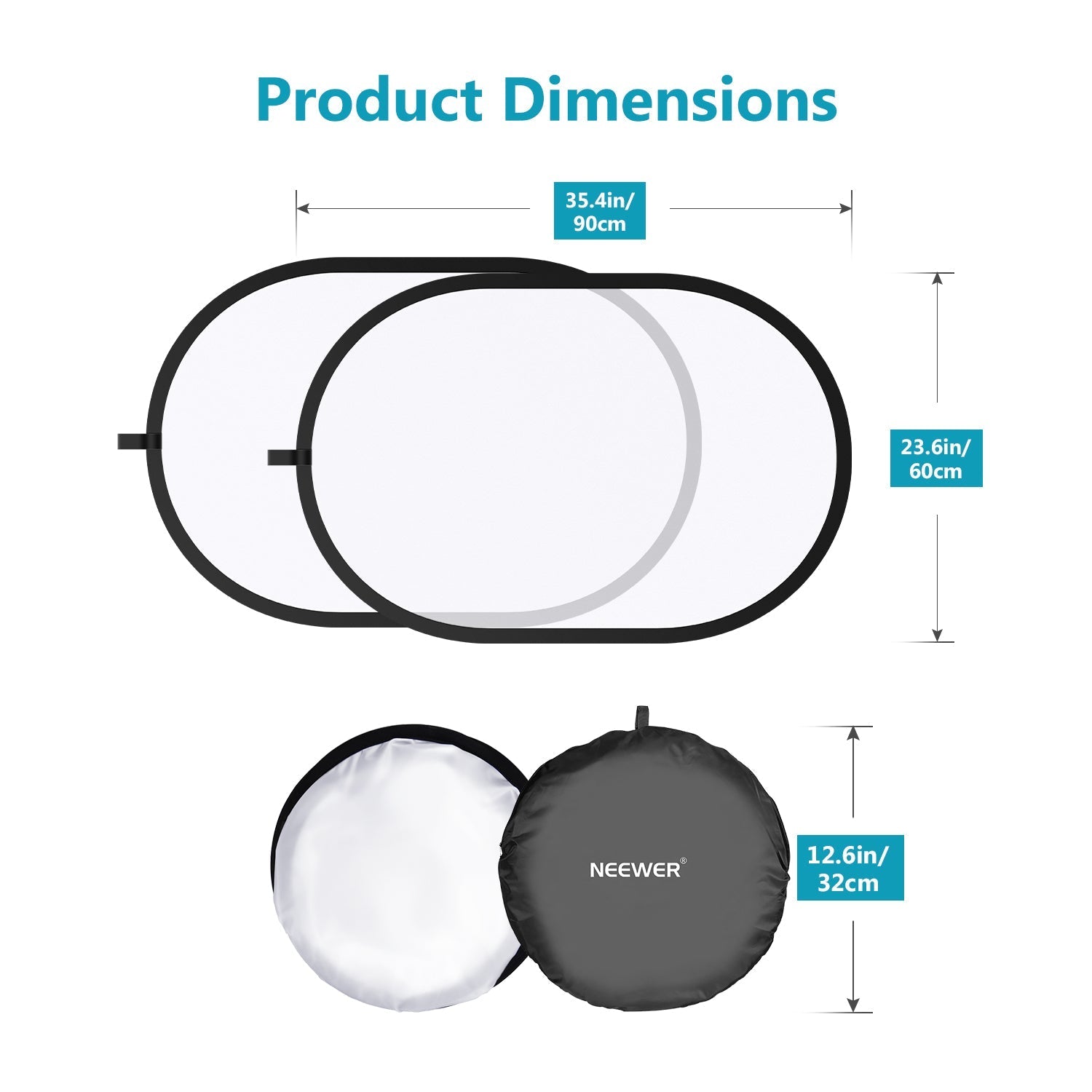 NEEWER 5x7FT / 1.5x2M Pop-out Lighting Reflector