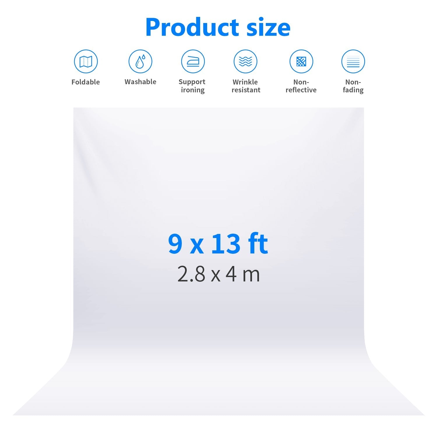 NEEWER 4x2.8m / 13x9ft Photography Polyester Backdrop