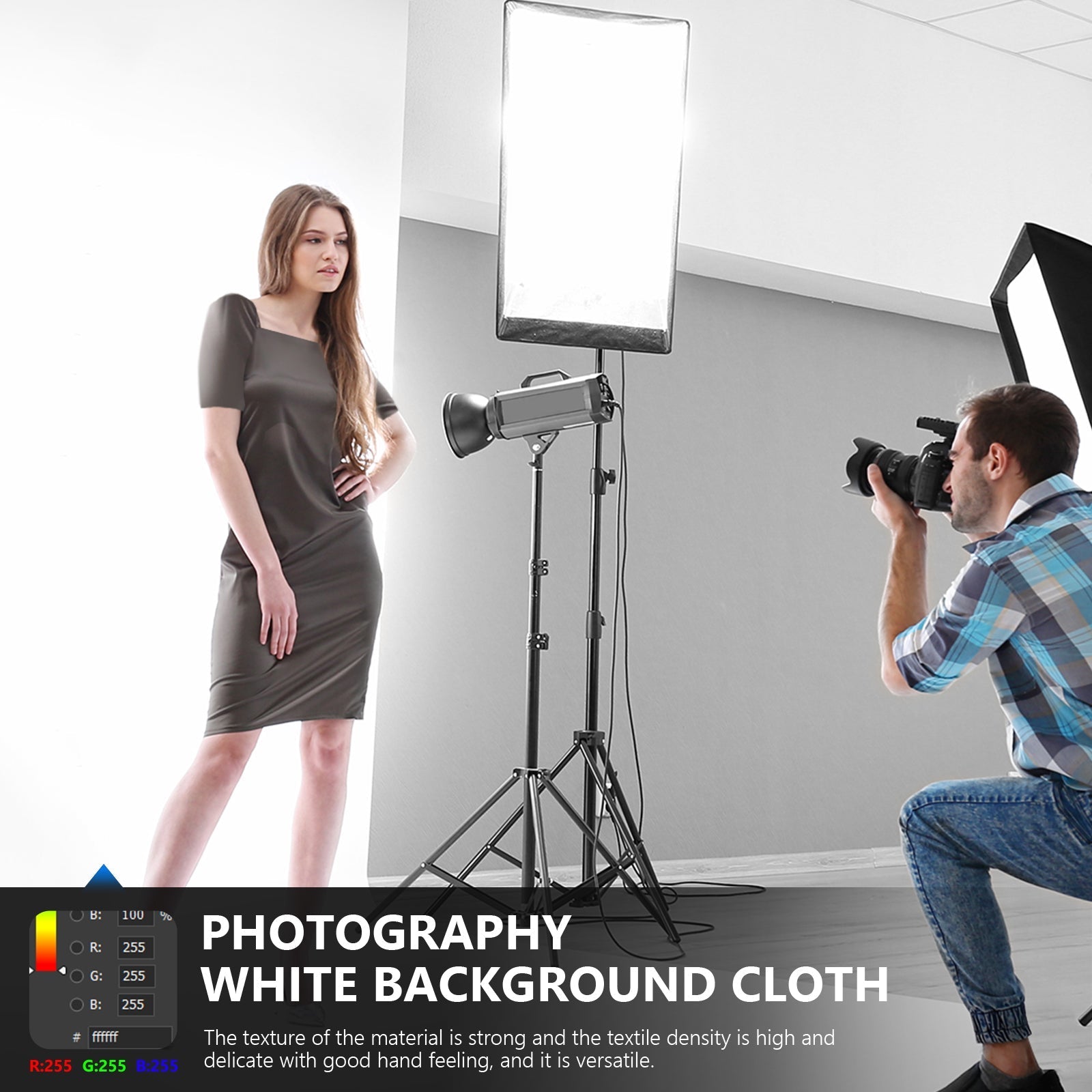 NEEWER 4x2.8m / 13x9ft Photography Polyester Backdrop