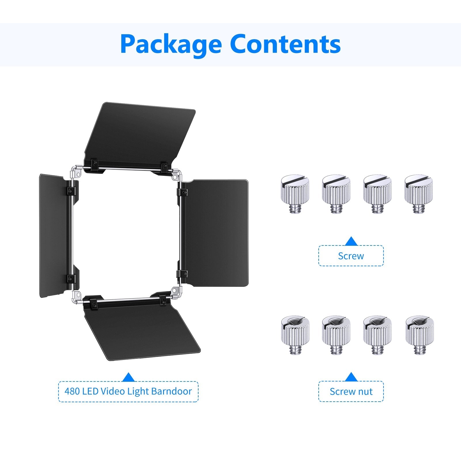 NEEWER Barndoor for 480 LED Video Light