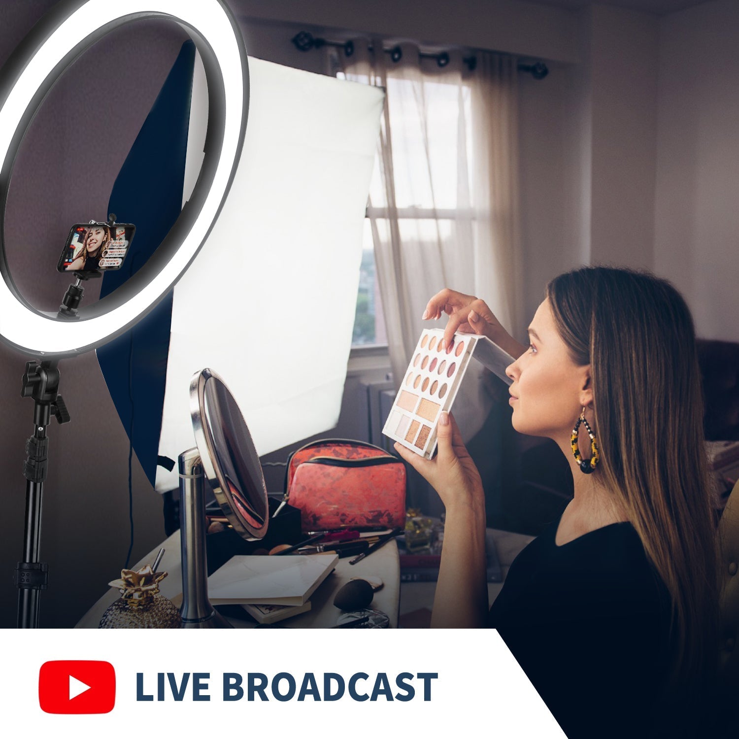 NEEWER RP20-B 20" Bi-color Ring Light Kit