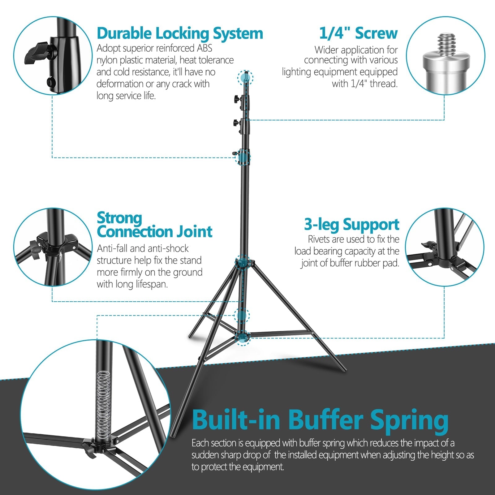 NEEWER ST-400SP 400cm Photography Light Stand