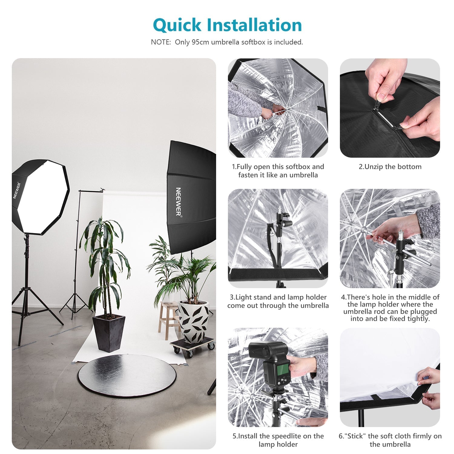 NEEWER SF-04 37.5''/95cm Octagon Softbox