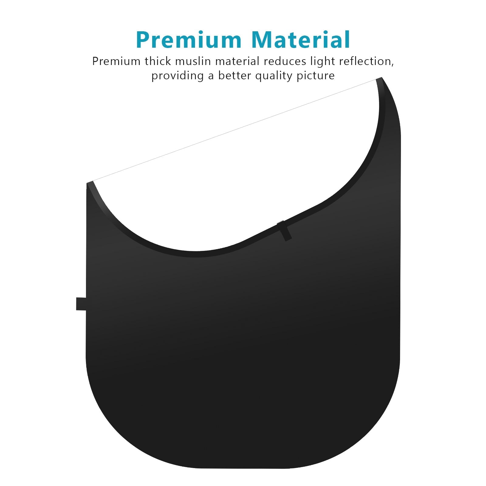 NEEWER 1.5x2m / 5x7ft 2-in-1 Collapsible Backdrop Kit (Black&White)