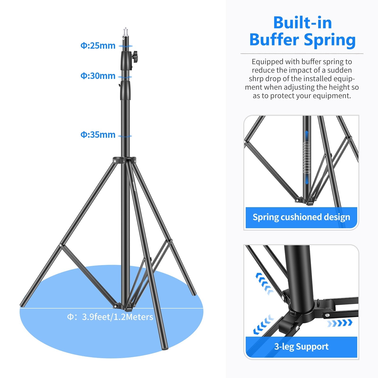 NEEWER ST-300 300cm Photography Light Stand