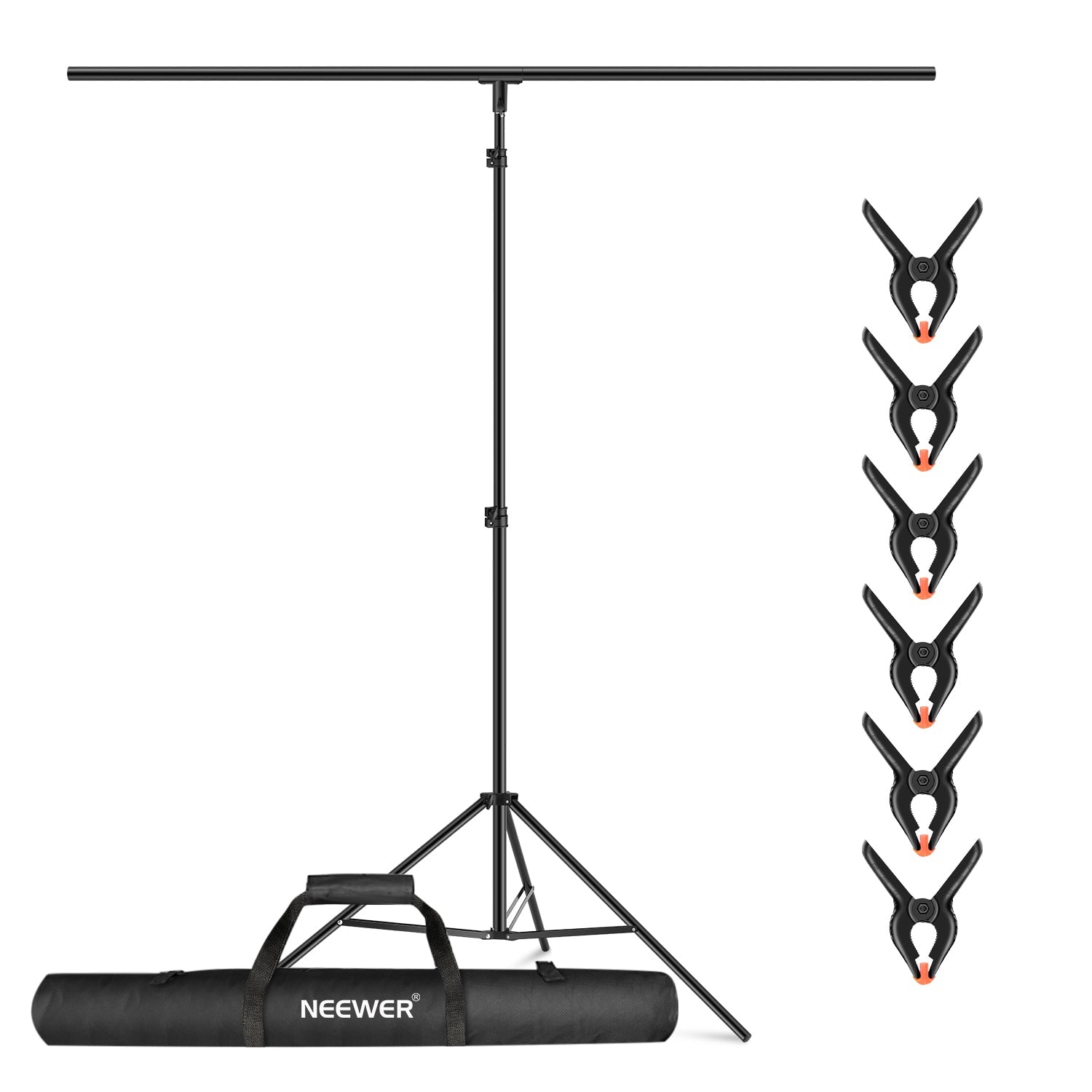 NEEWER 2.6m / 8.5ft T-Shape Background Support Stand Kit