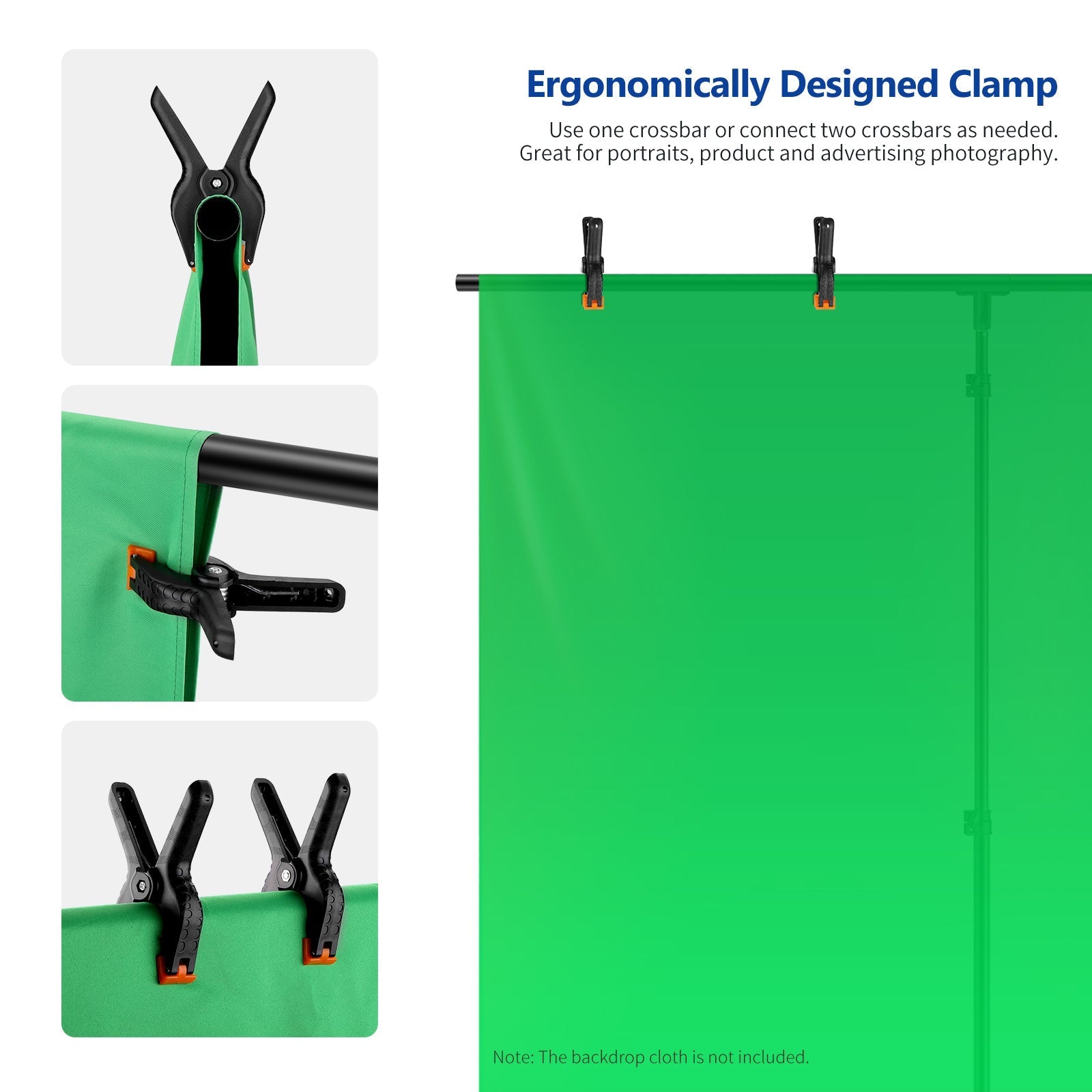 NEEWER 2.6m / 8.5ft T-Shape Background Support Stand Kit