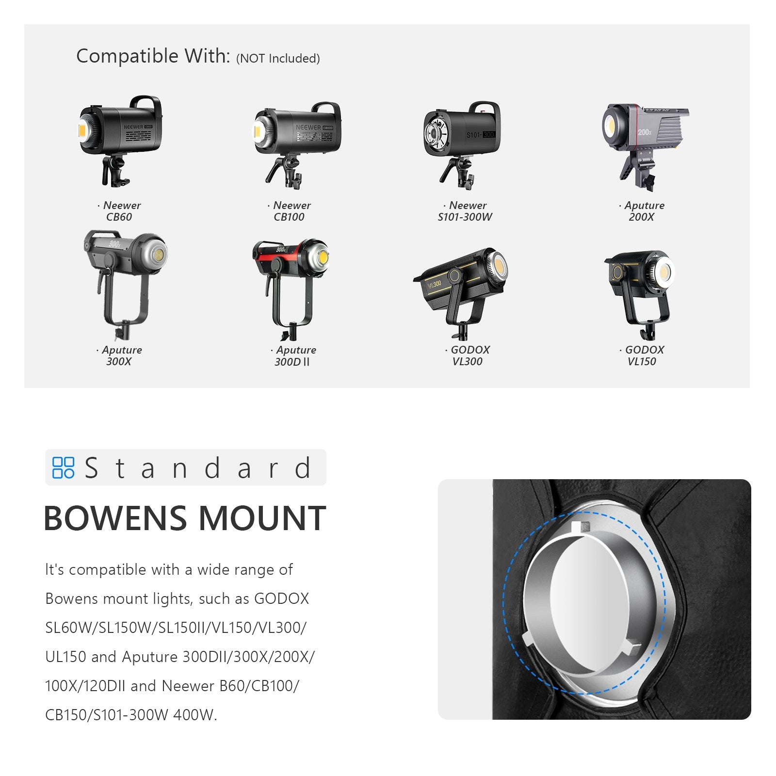 NEEWER SB-BW6090 60x90cm/23.6"x35.4" Rectangular Softbox