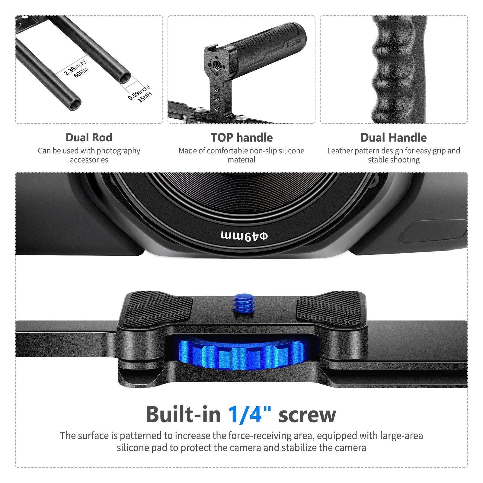 NEEWER VS107 Aluminum Alloy Camera Cage