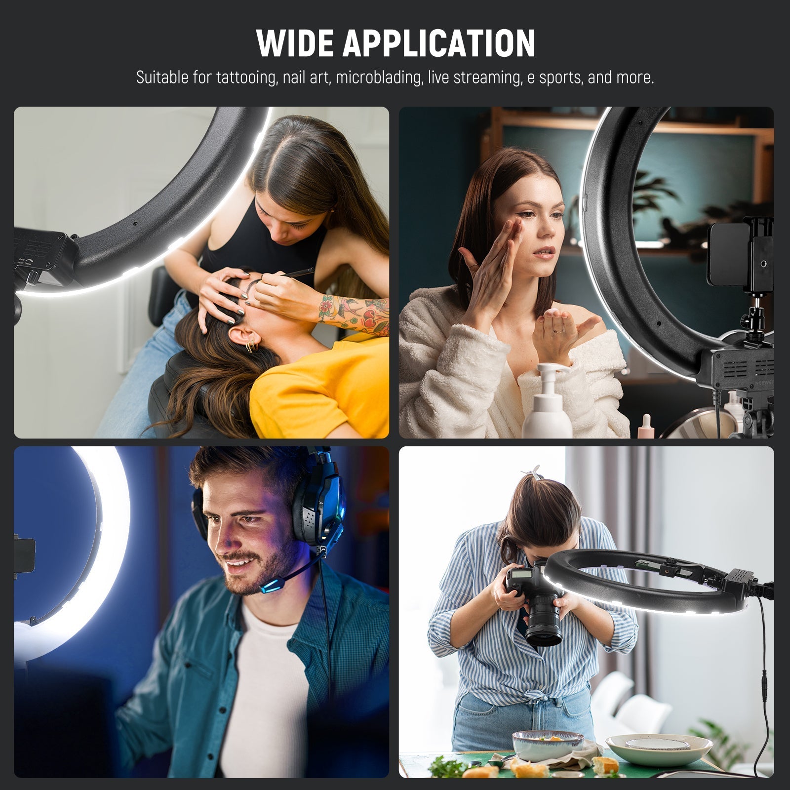 NEEWER RL-18 18 Inch 55W LED Ring Light Kit