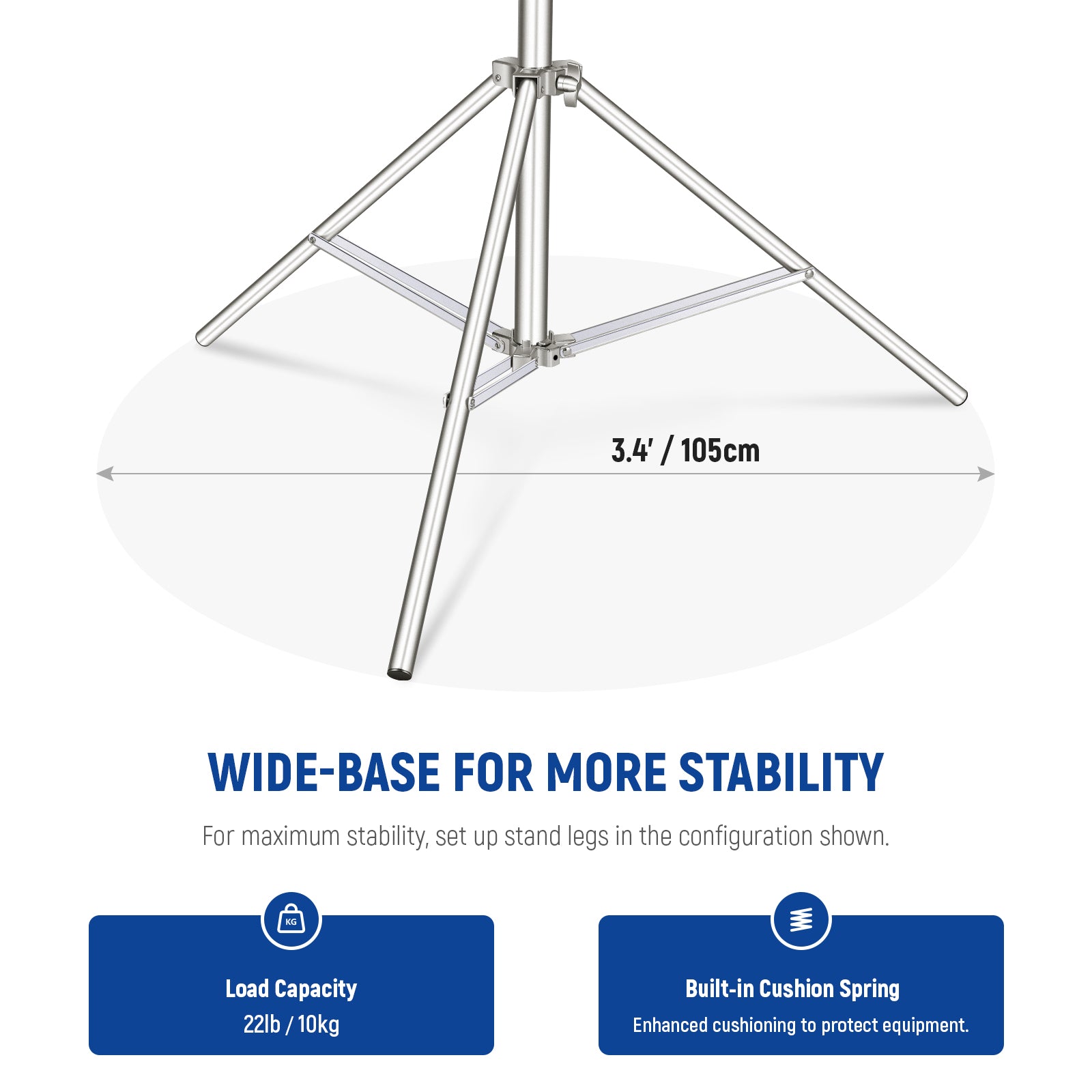 NEEWER Stainless Steel Photography Light Stand