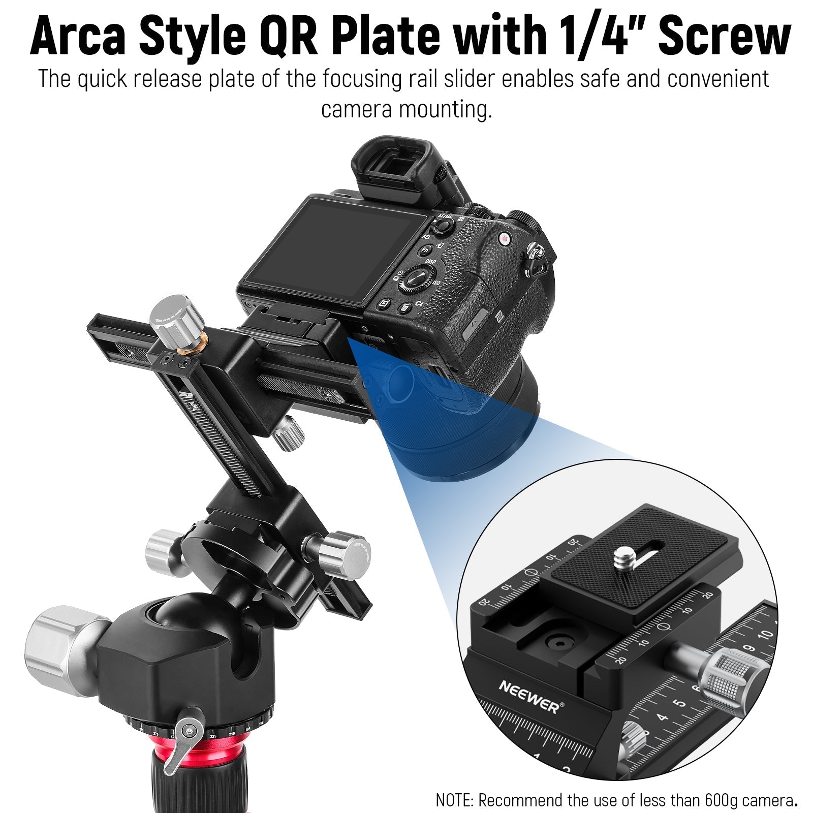 NEEWER GM-MP1 4-Way Macro Focusing Rail Slider