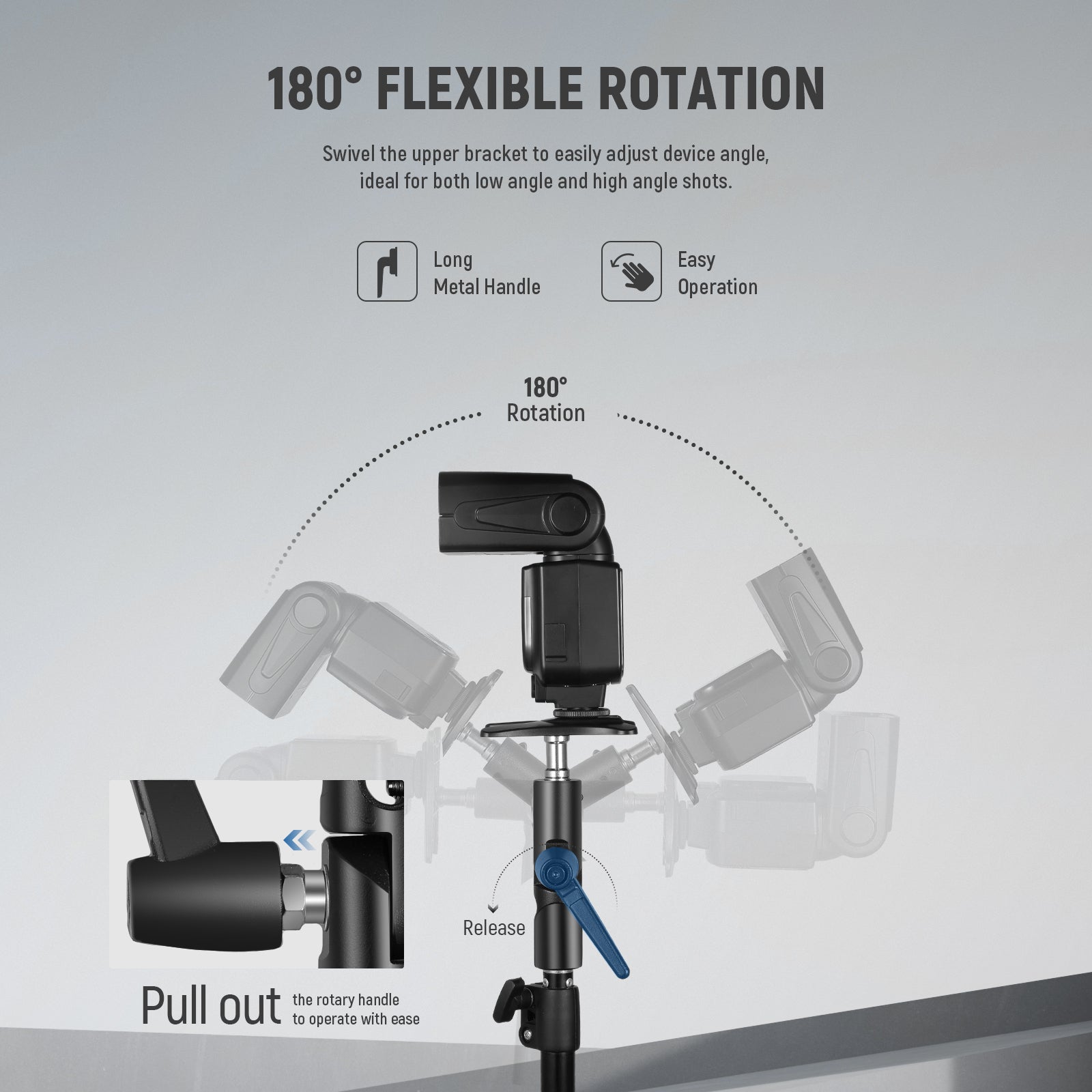 NEEWER H-Type Mount Camera Flash Bracket
