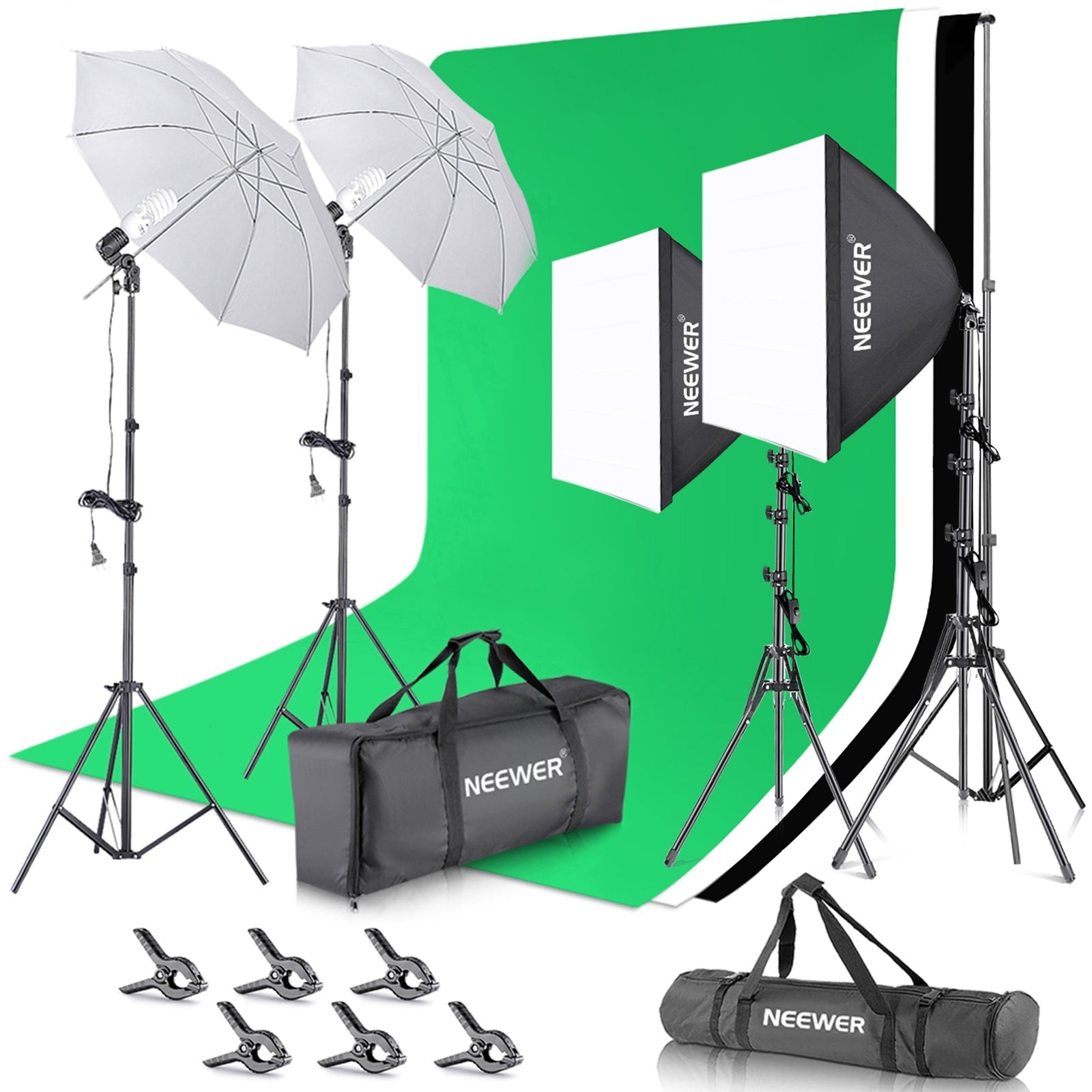 NEEWER NK100 3x2.6m/10x8.5ft Photography Lighting Kit