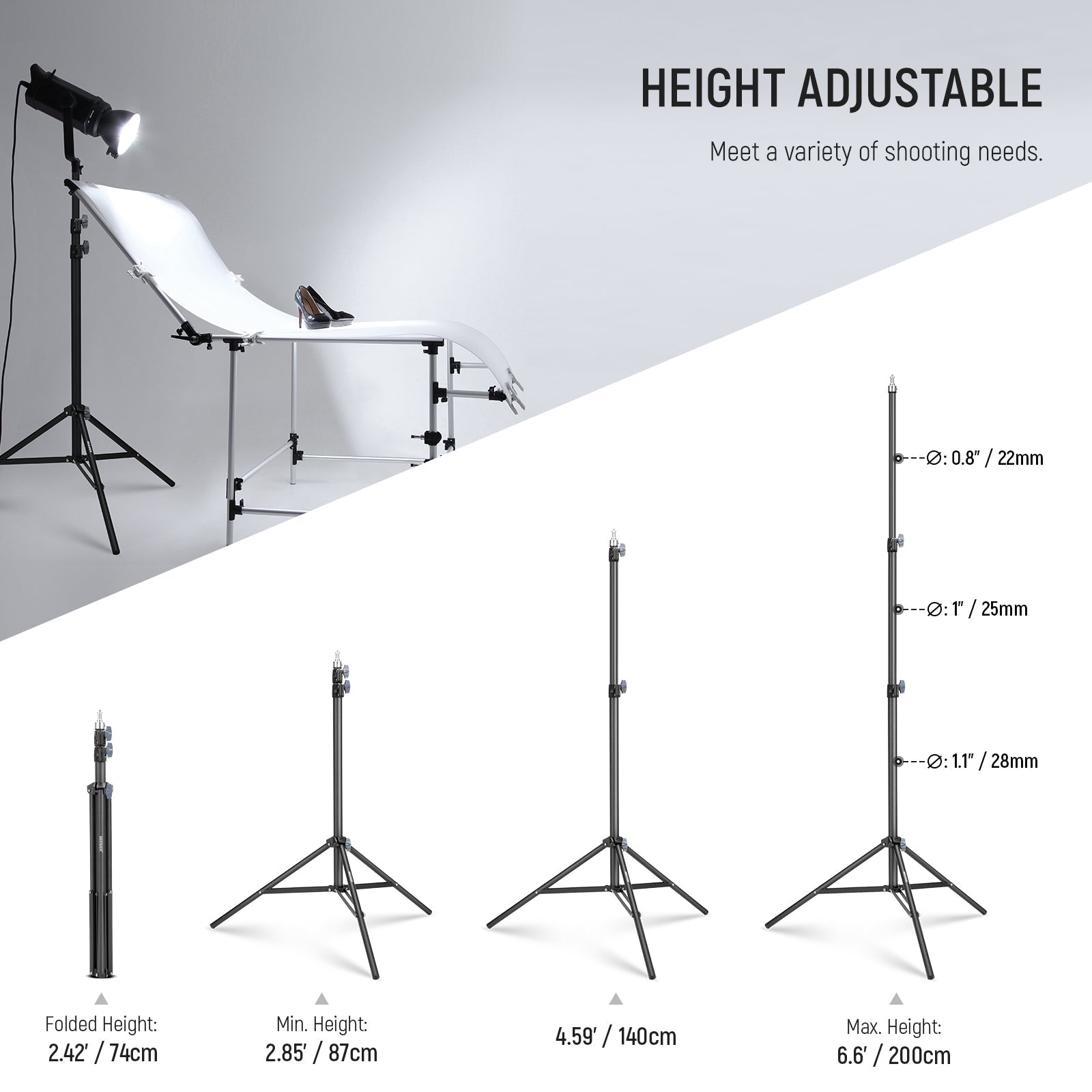 NEEWER ST-200 200cm Photography Light Stand
