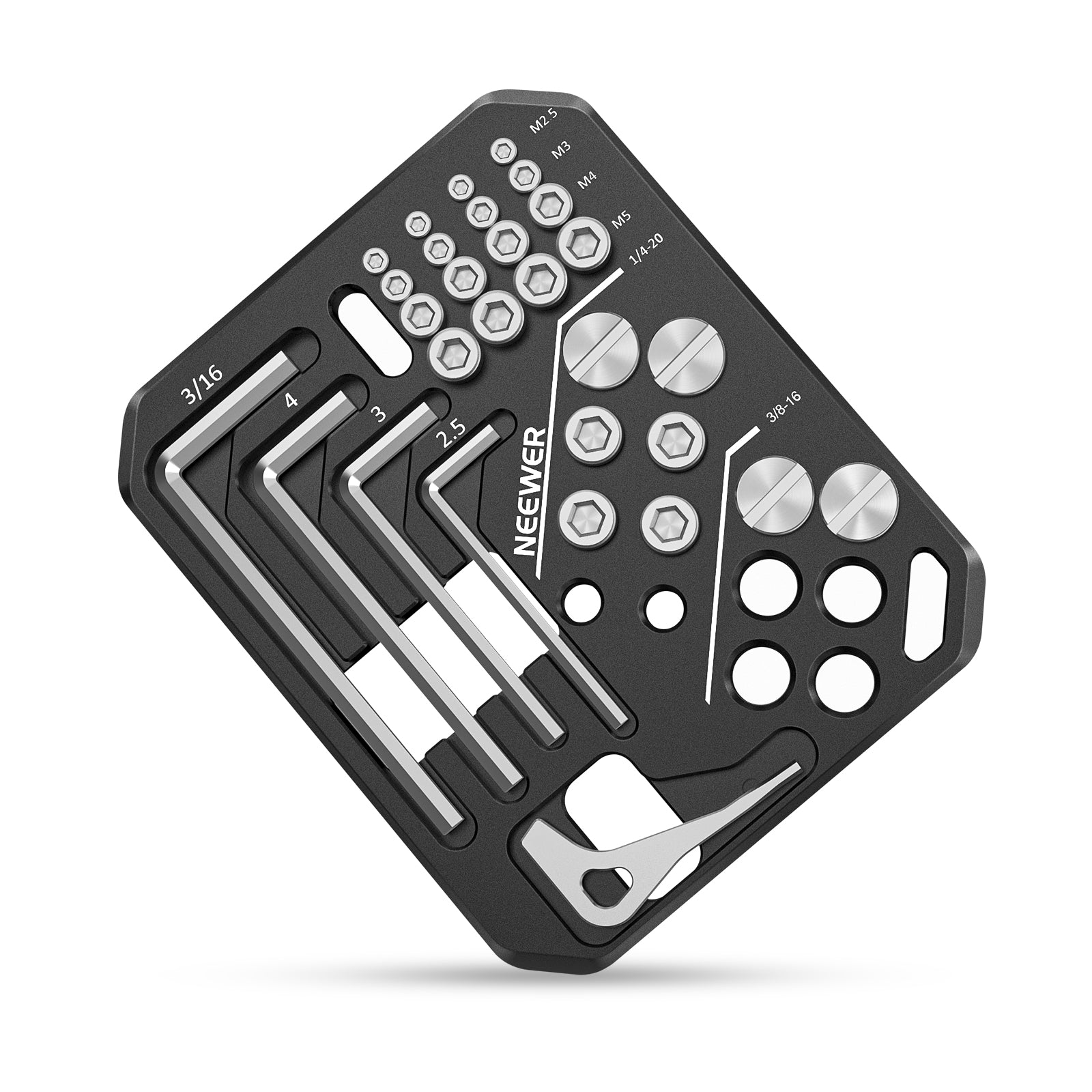 NEEWER UA001 Screws and Hex Keys Storage Plate Kit