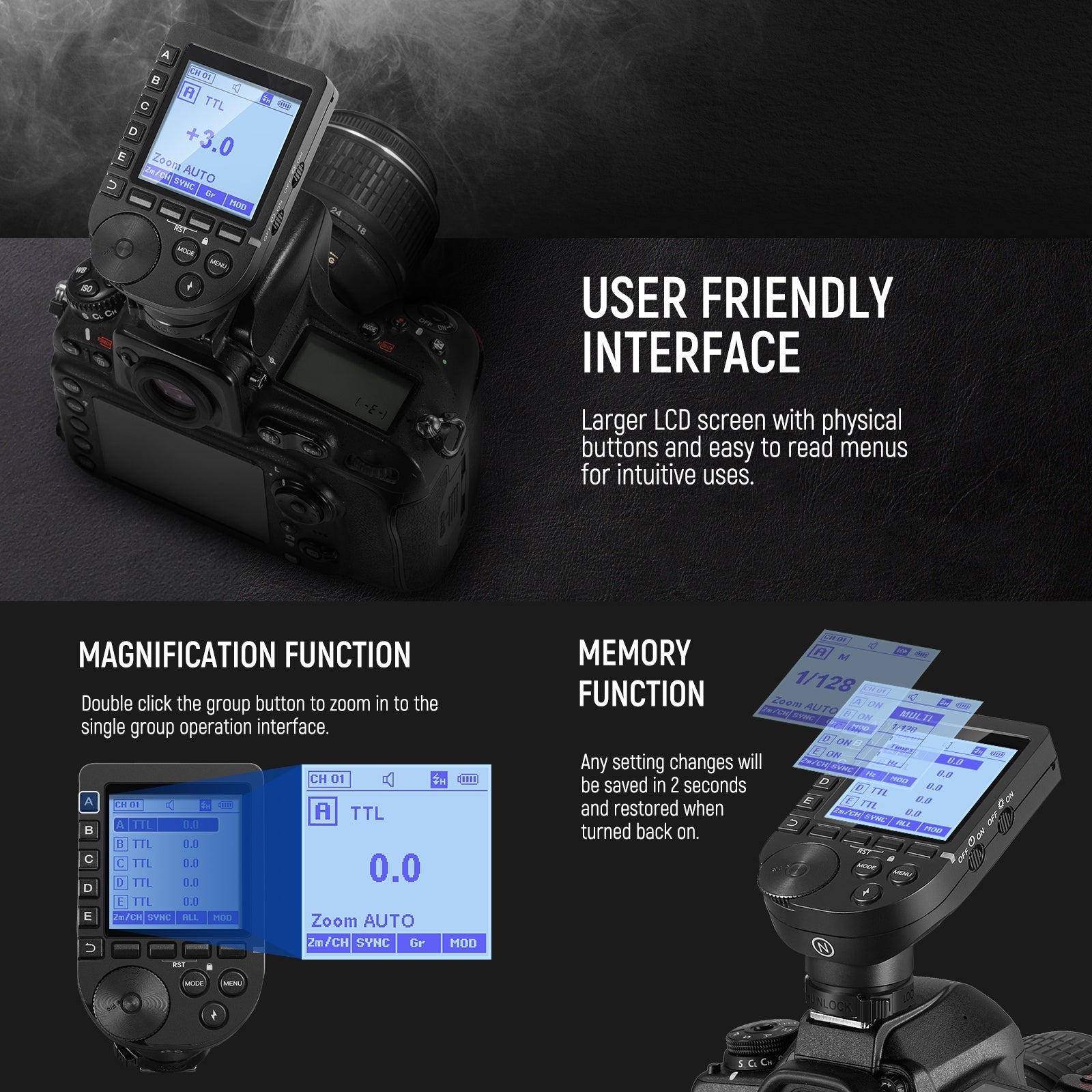 NEEWER QPRO TTL Wireless Trigger for Camera
