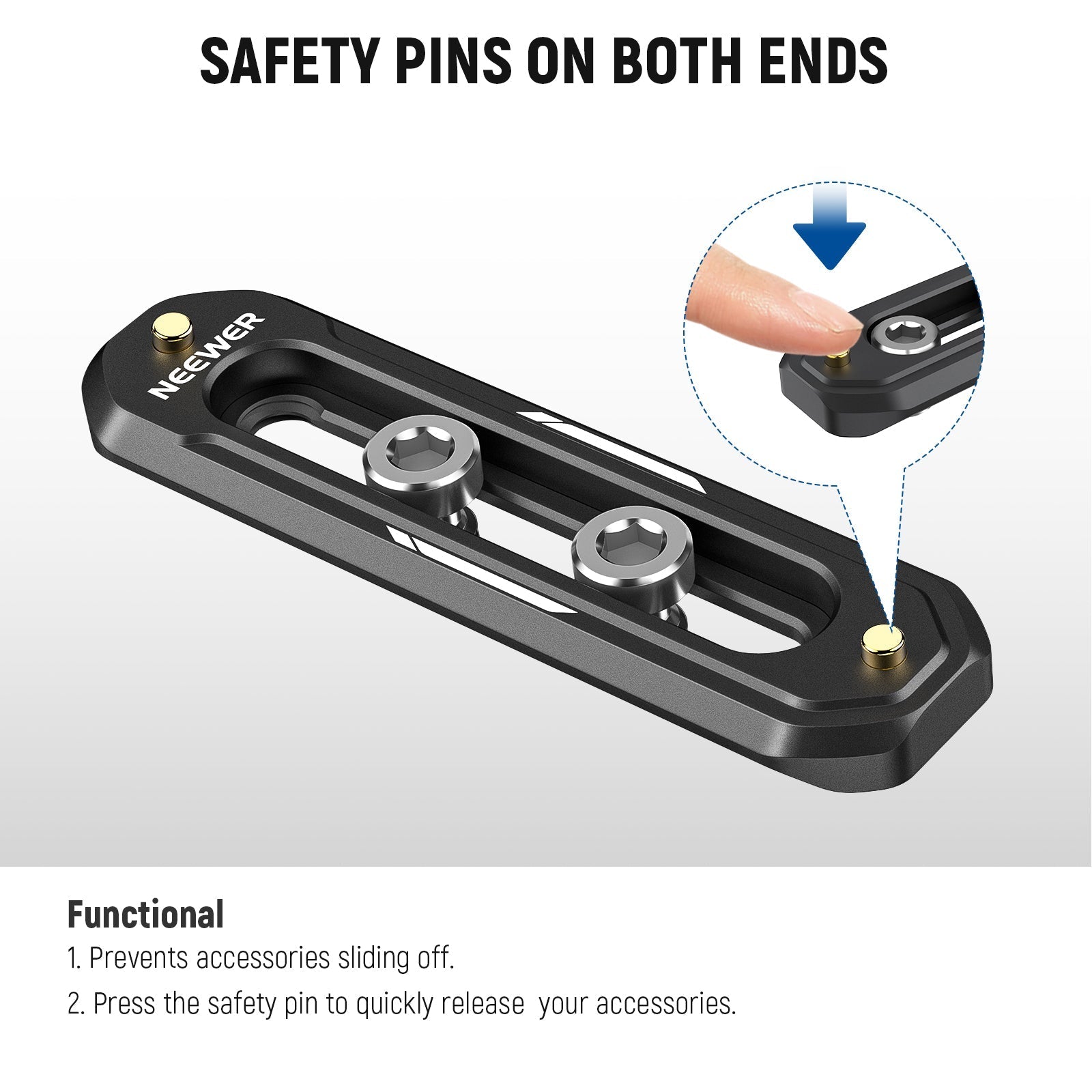NEEWER UA003/UA007/UA022 Quick Release Mini NATO Rail
