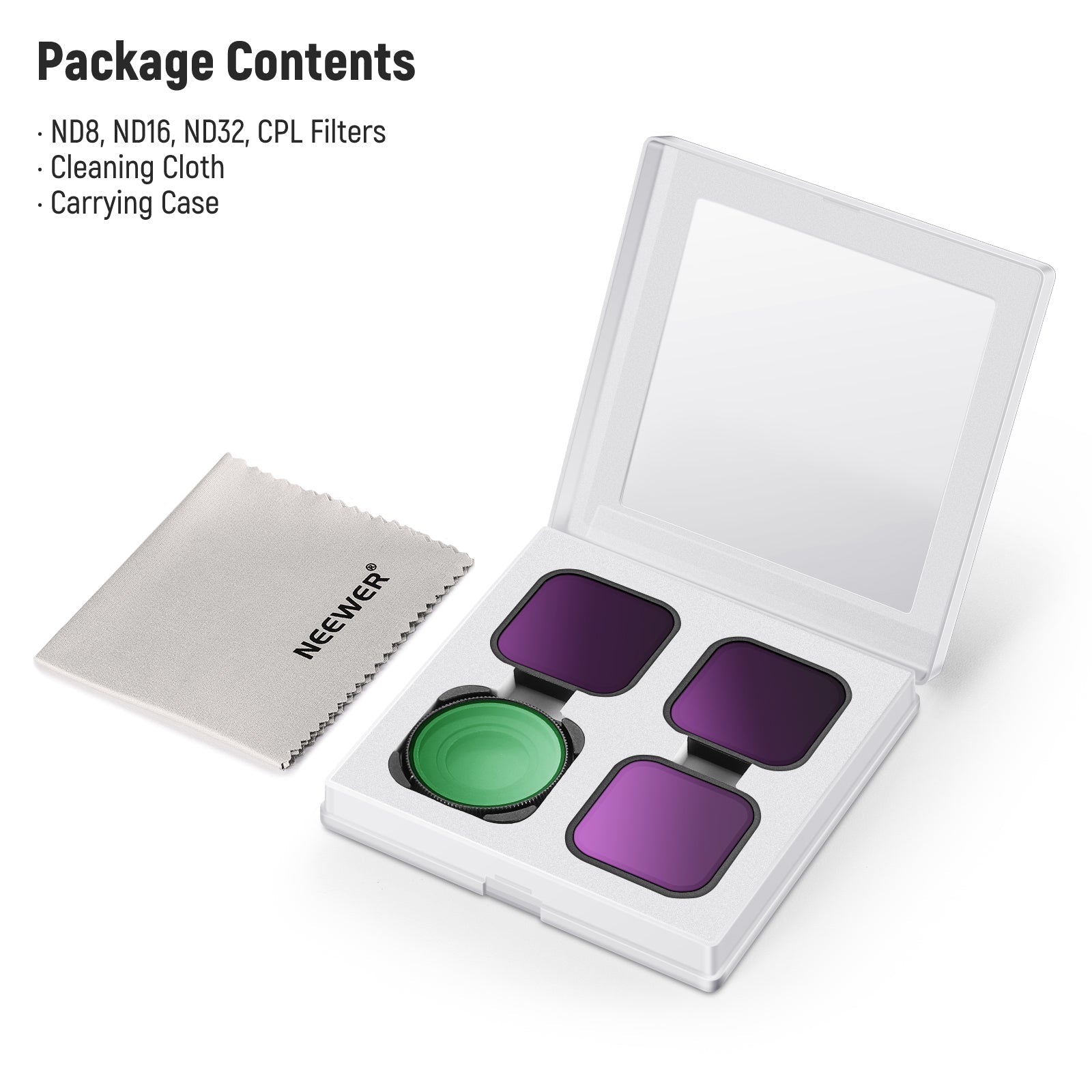 NEEWER 4 Pack ND Filter Set For GoPro Hero 13 12 11 10 9