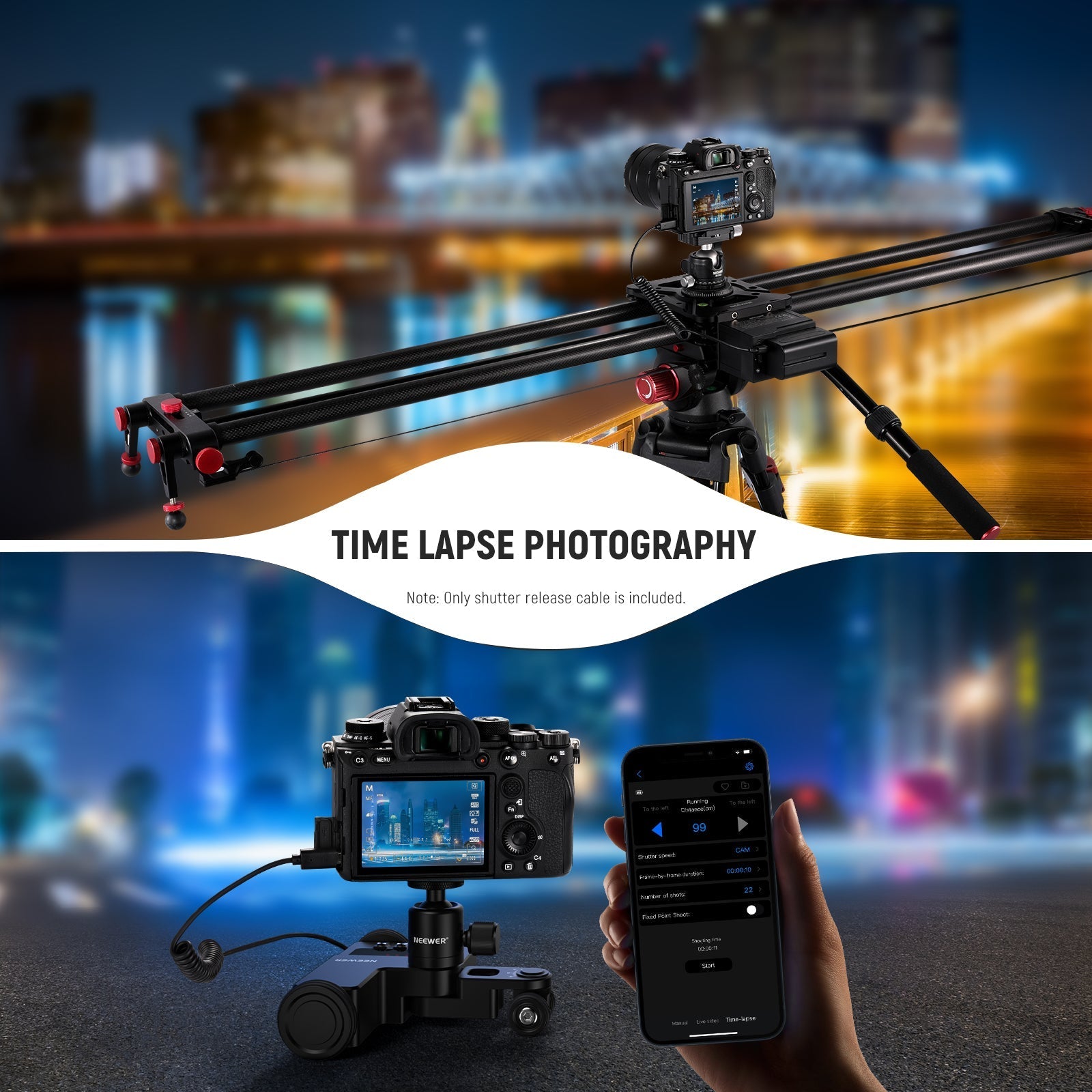 NEEWER 2.5mm to S2 Remote Shutter Release Cable for Sony