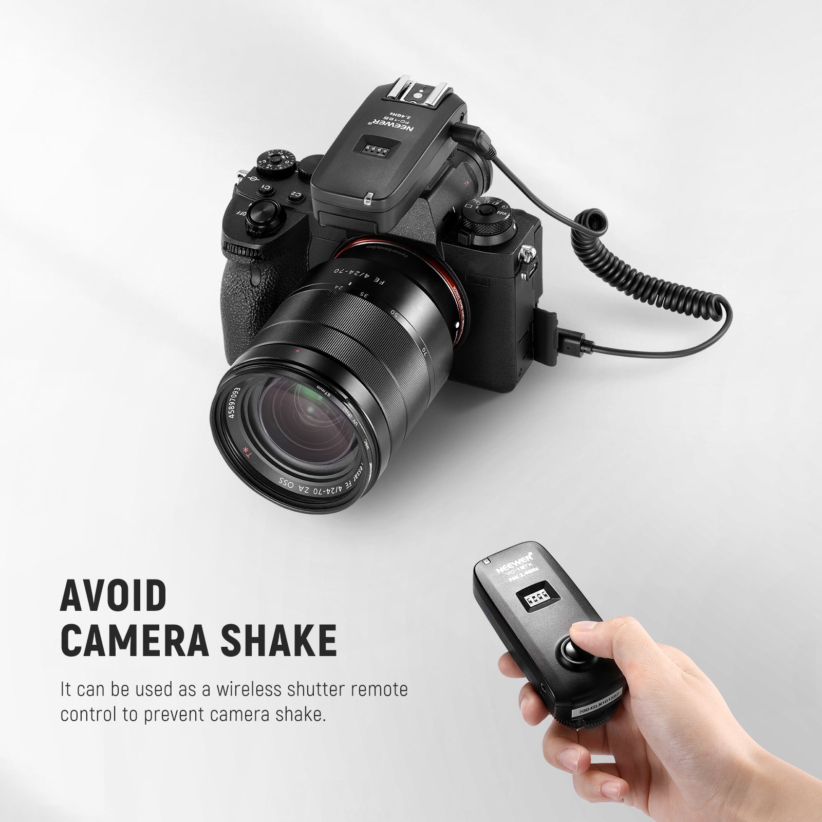 NEEWER 2.5mm to S2 Remote Shutter Release Cable for Sony