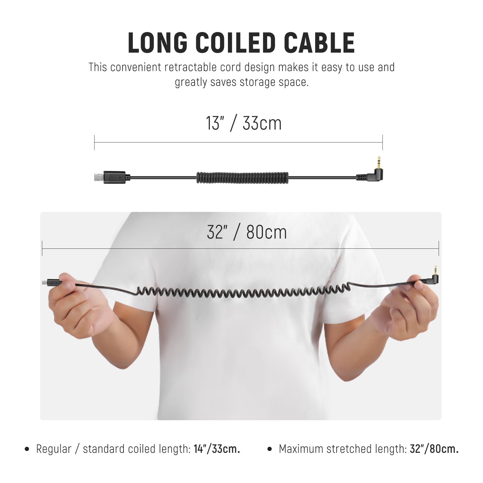 NEEWER 2.5mm to S2 Remote Shutter Release Cable for Sony