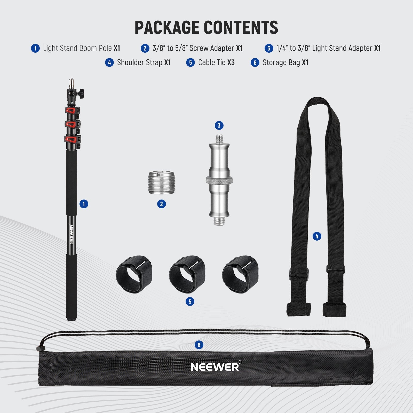 NEEWER MS-230C 230cm Handheld Boom Pole Stand